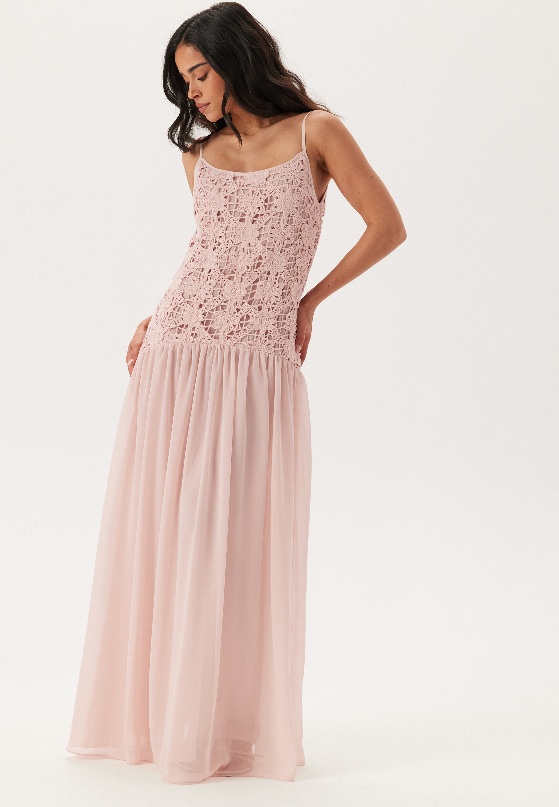 Crochet Bodice Maxi Dress 2