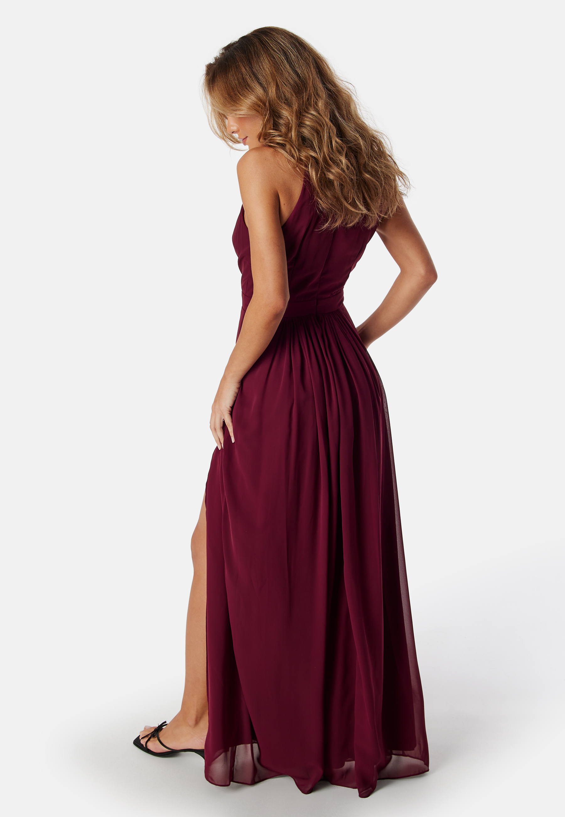 High Neck Maxi Dress With Split 2