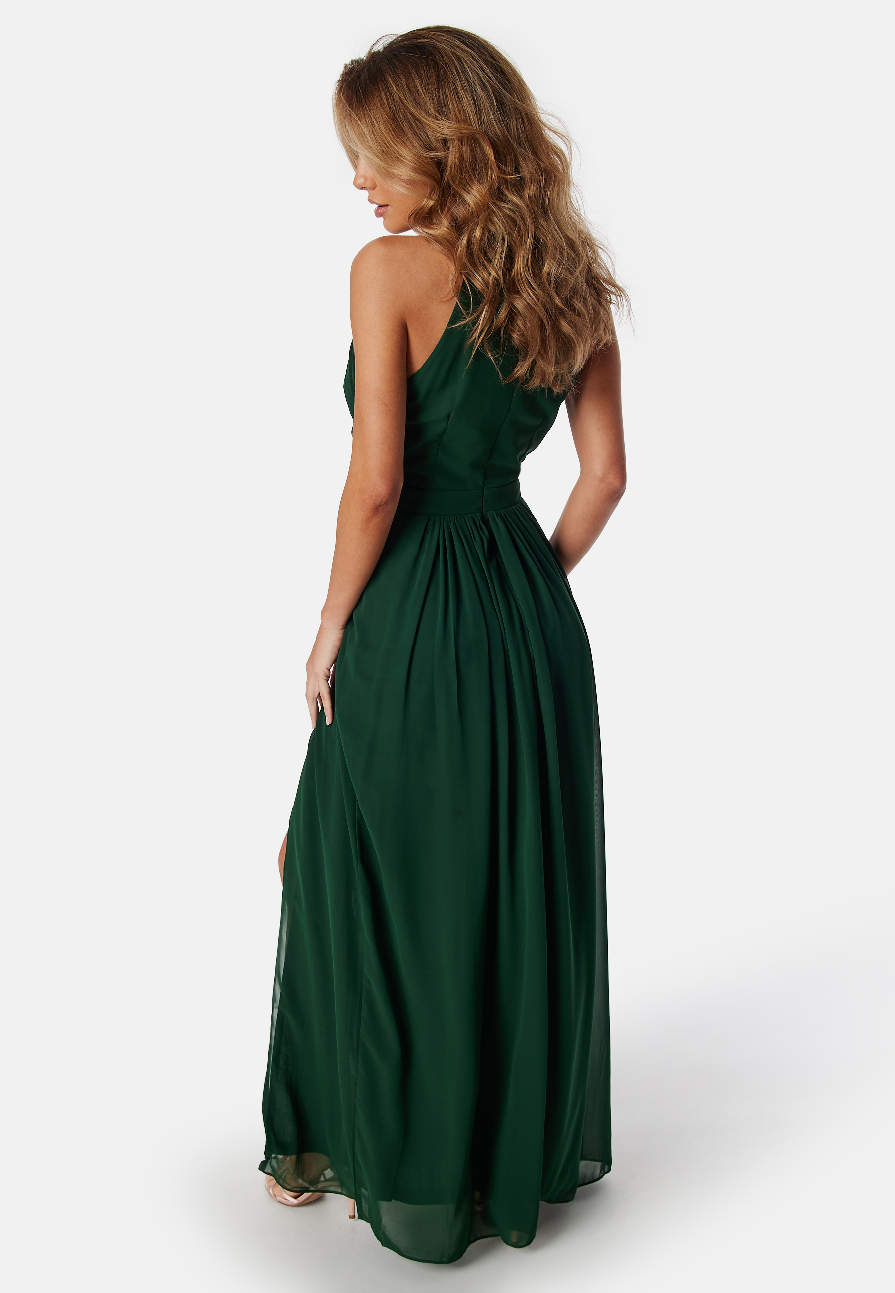 High Neck Maxi Dress With Split 2