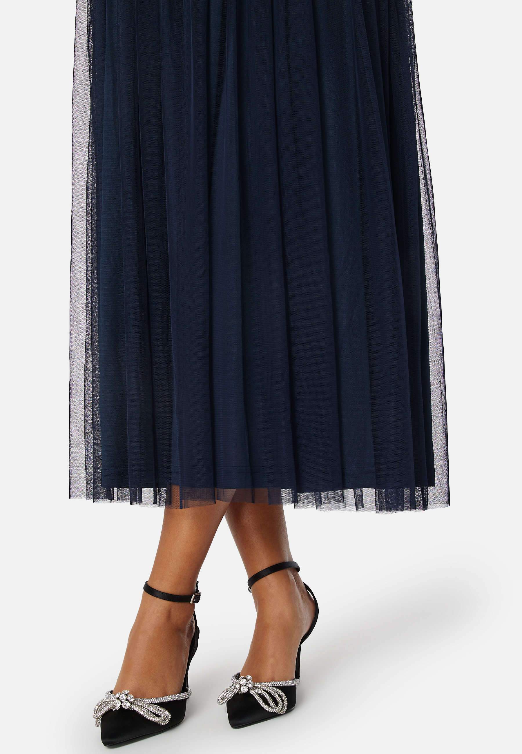 High Neck Sequin Midi Dress 3