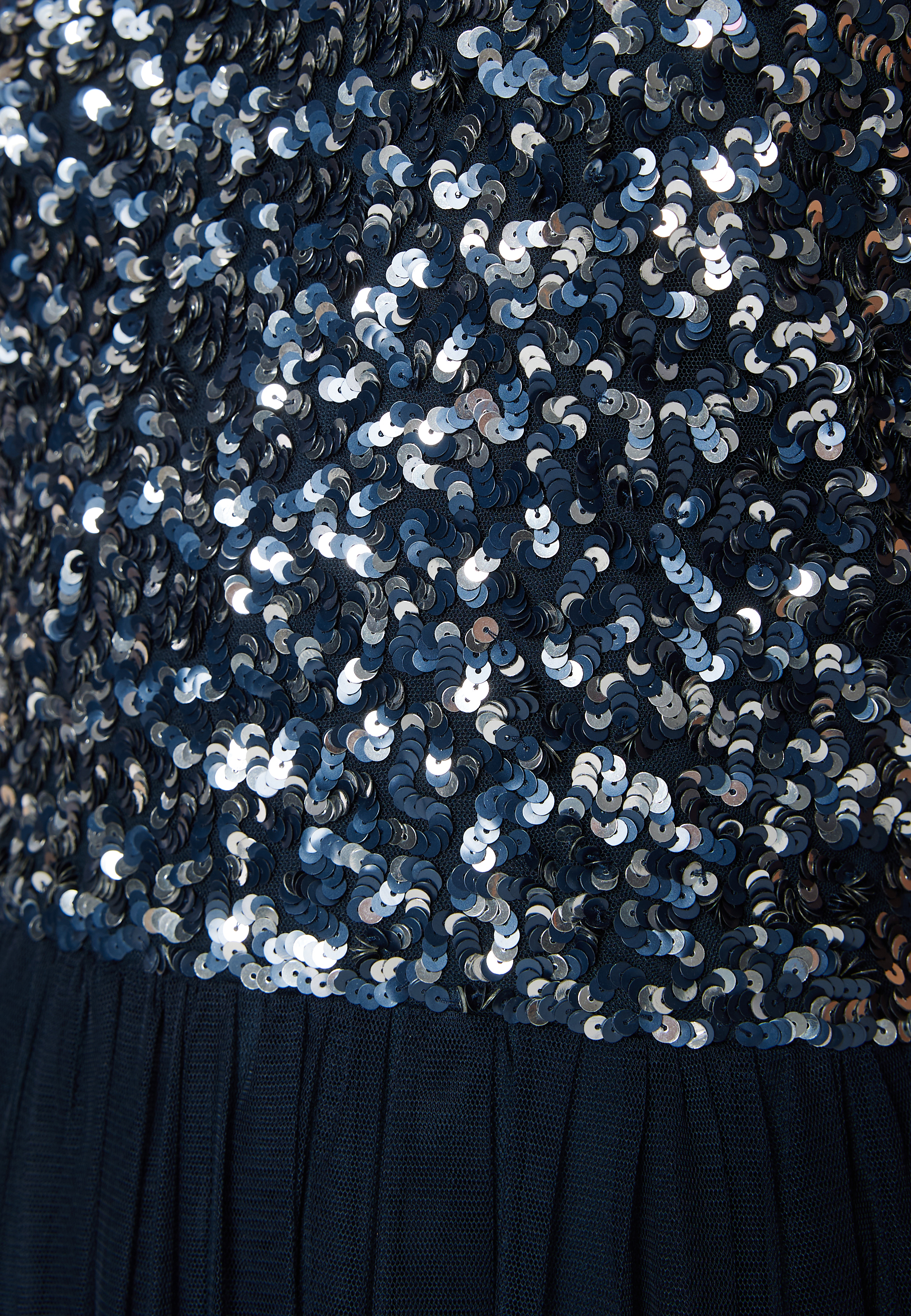 High Neck Sequin Midi Dress 4