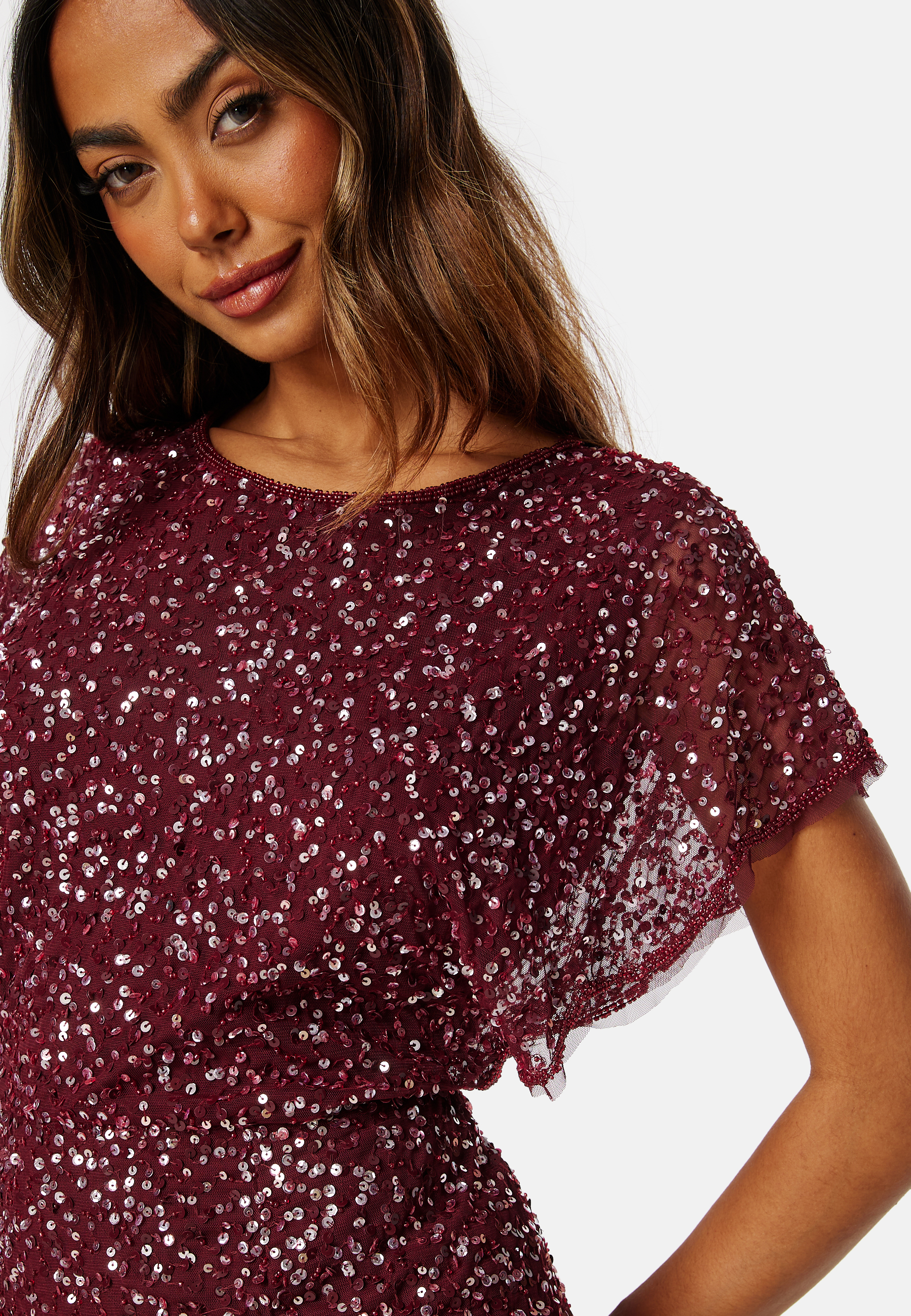 Scallop Sequin Midi Dress 3