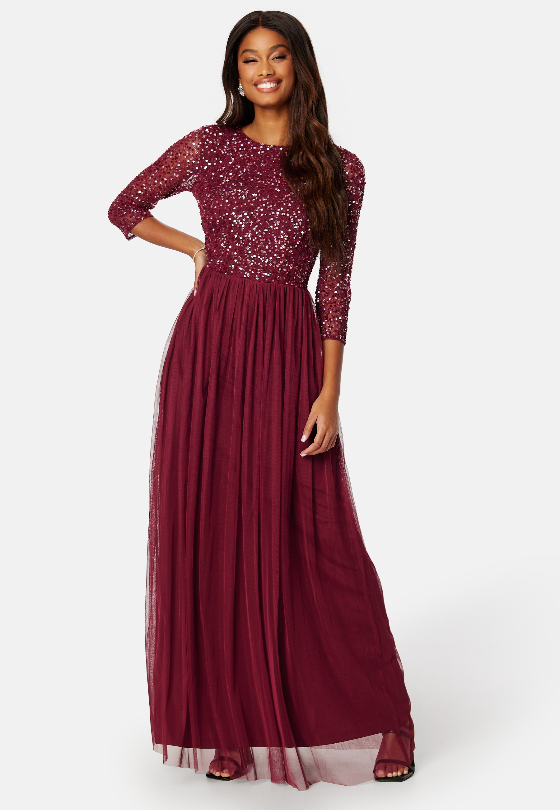 Sequin Bodice Maxi Dress