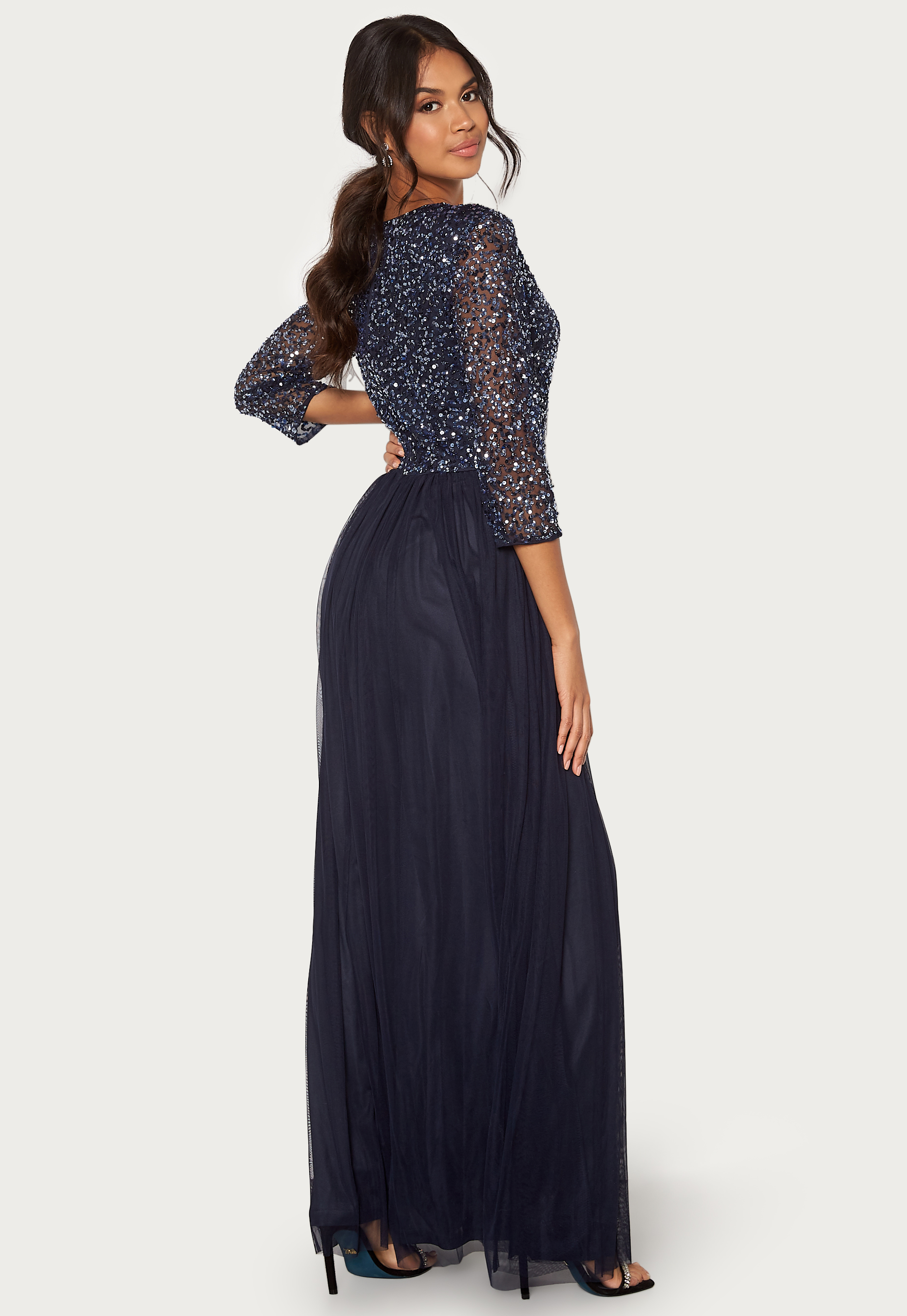 Sequin Bodice Maxi Dress 2
