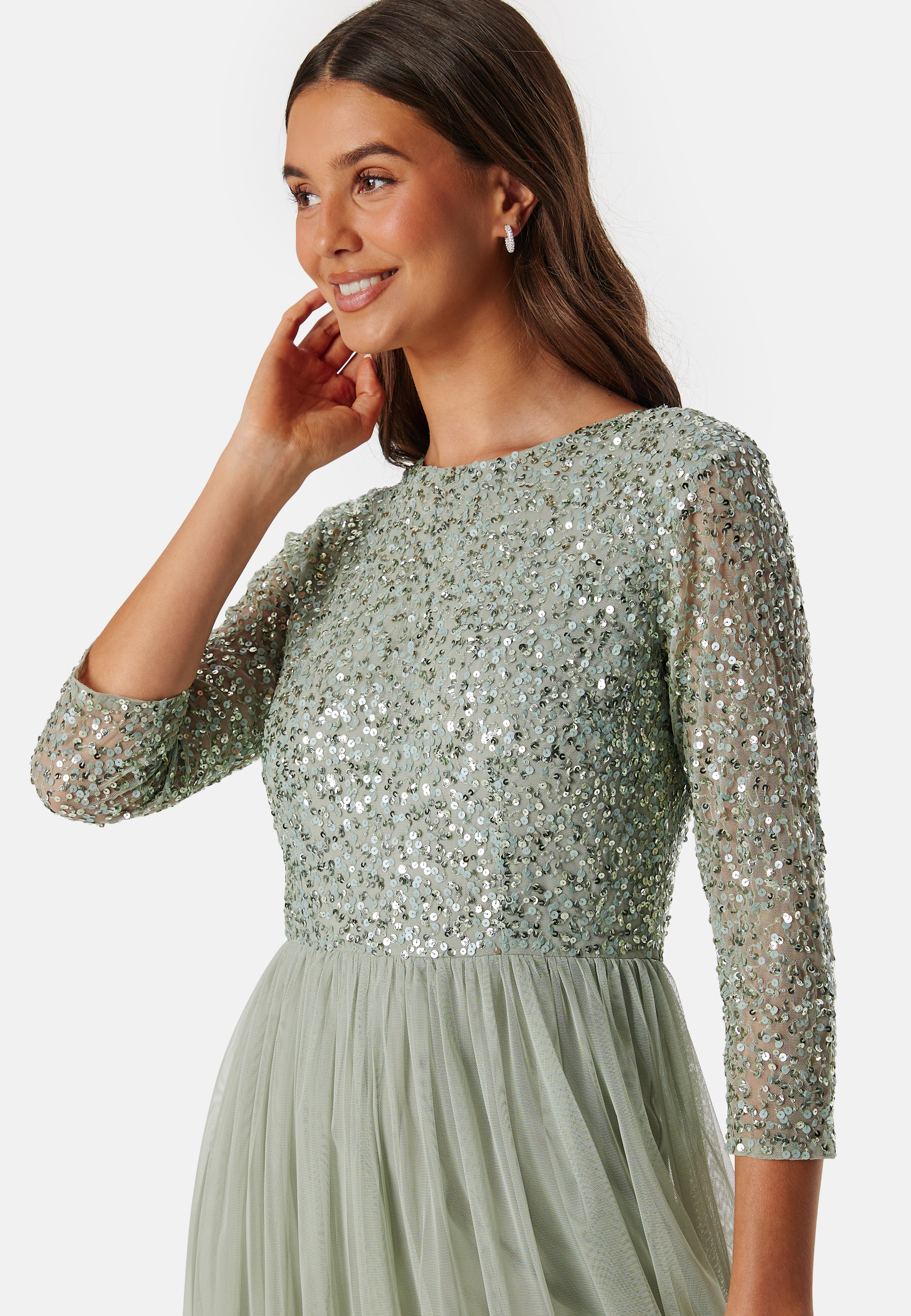 Sequin Bodice Maxi Dress 2