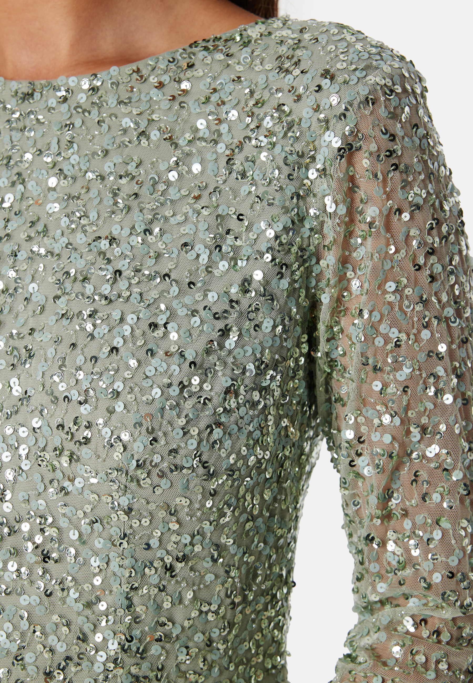 Sequin Bodice Maxi Dress 3