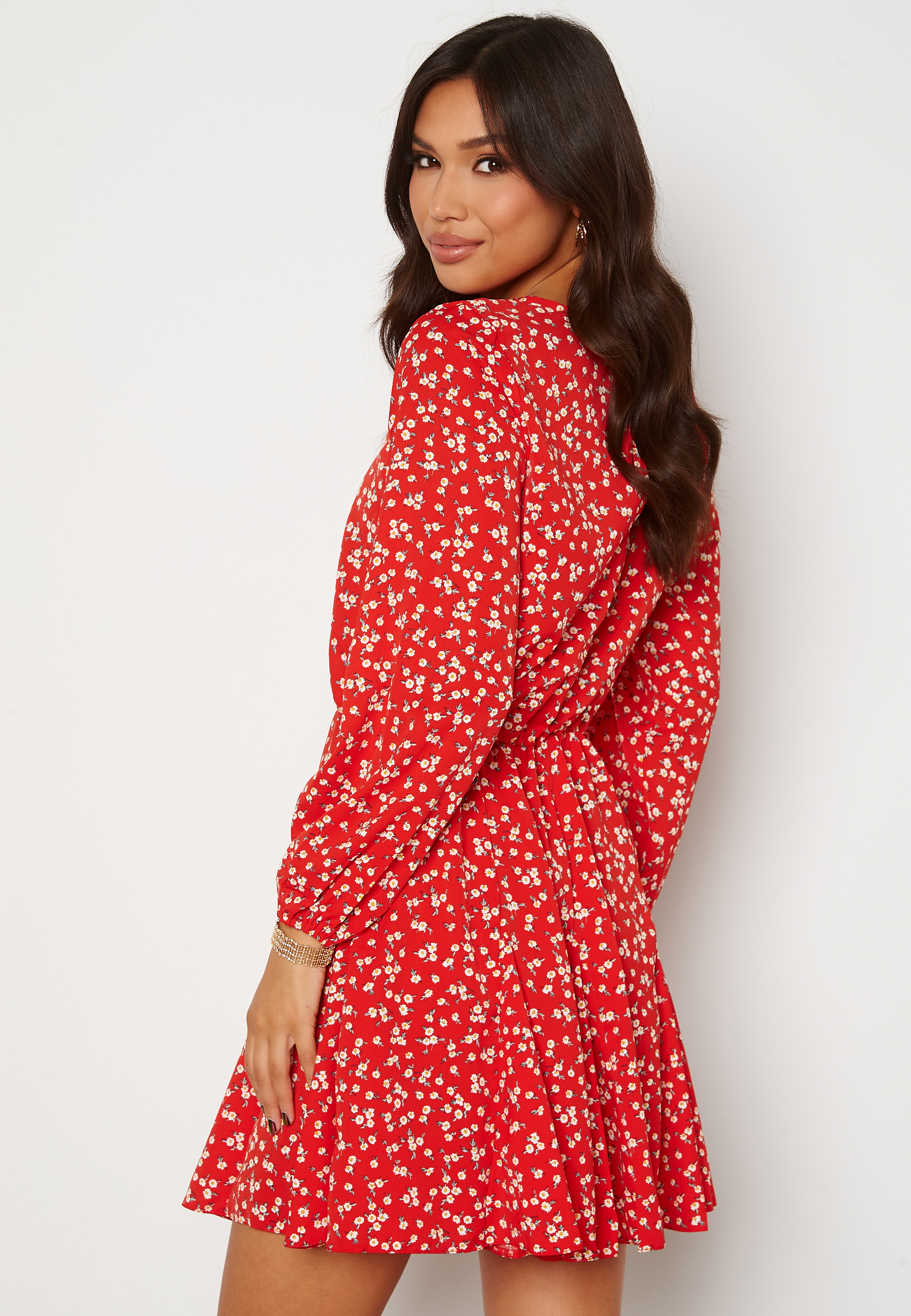 Ditsy Print Pleat Dress 2