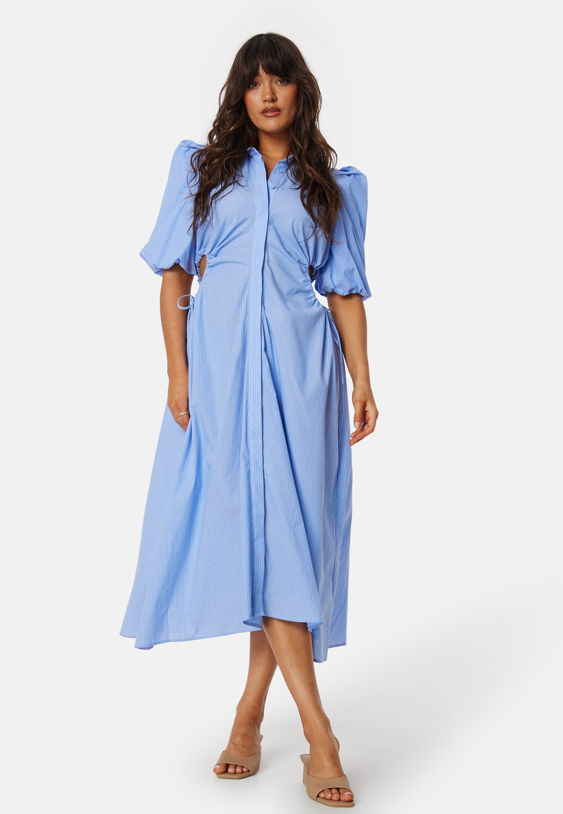 Cut out midi shirt dress 2