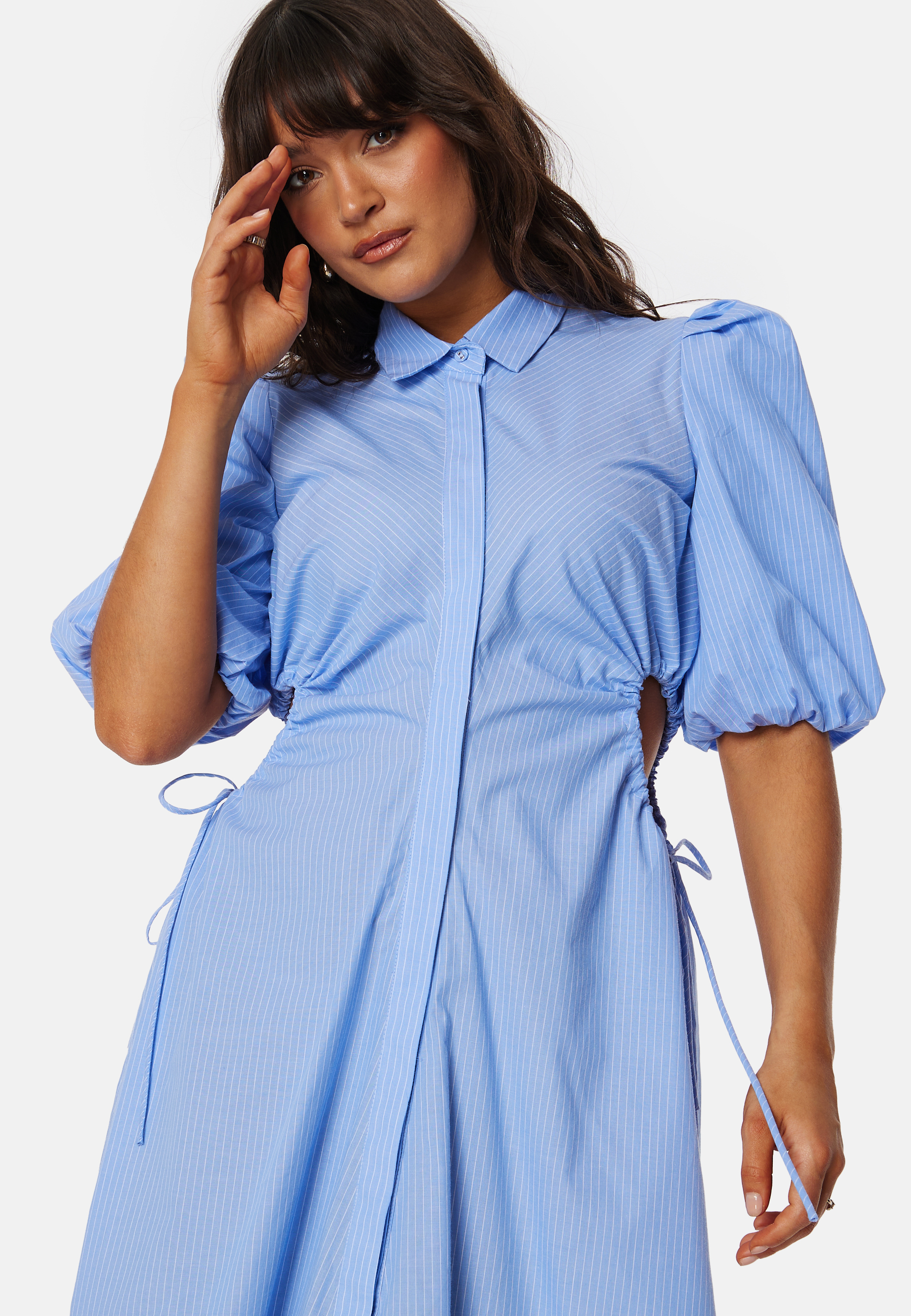 Cut out midi shirt dress 4