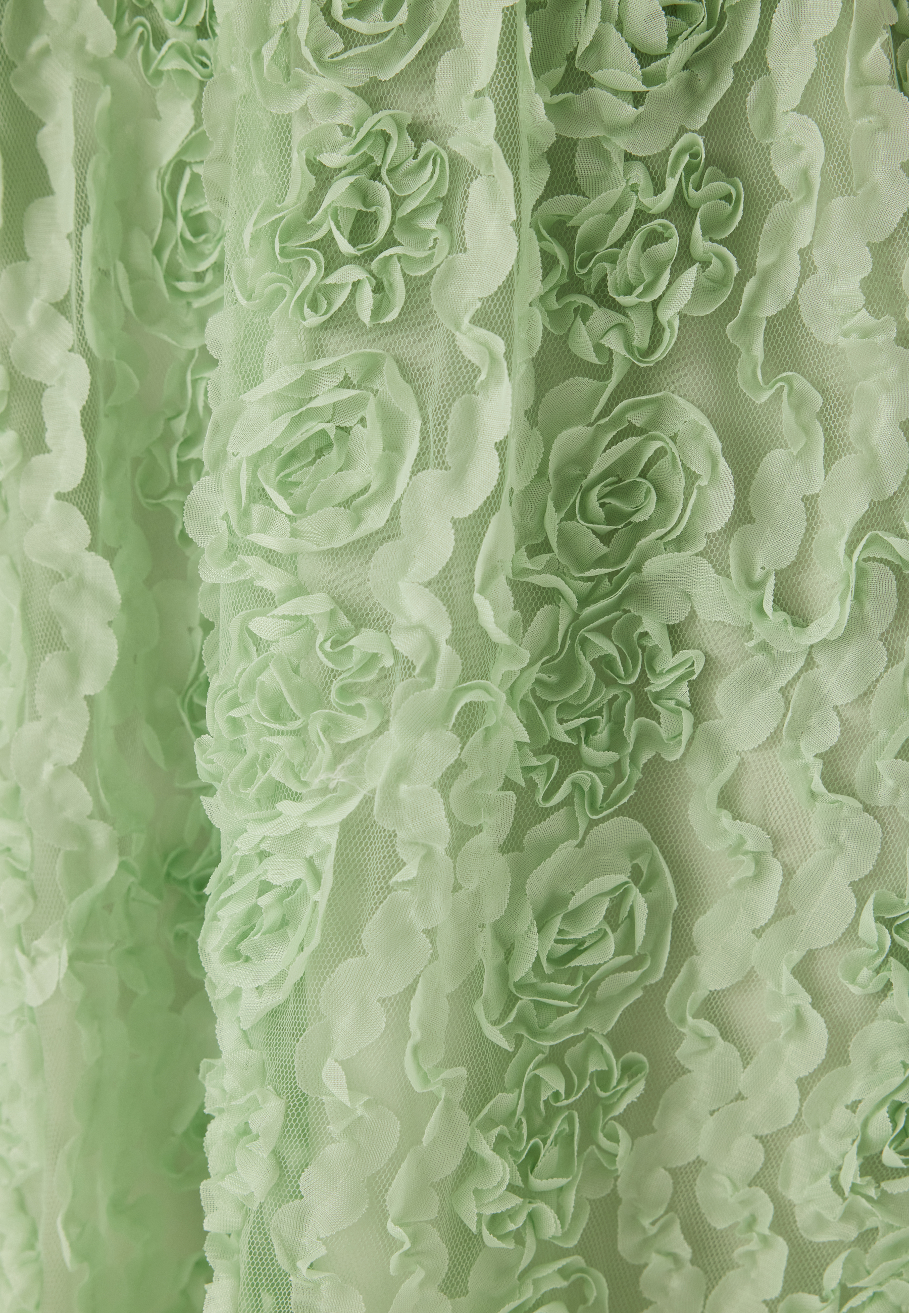 3D Flower Midi Skirt 3