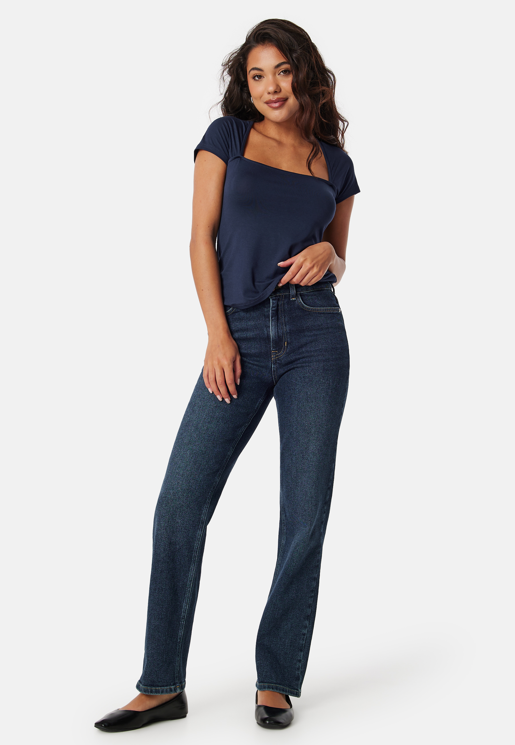Square Neck Short Sleeve Top 2