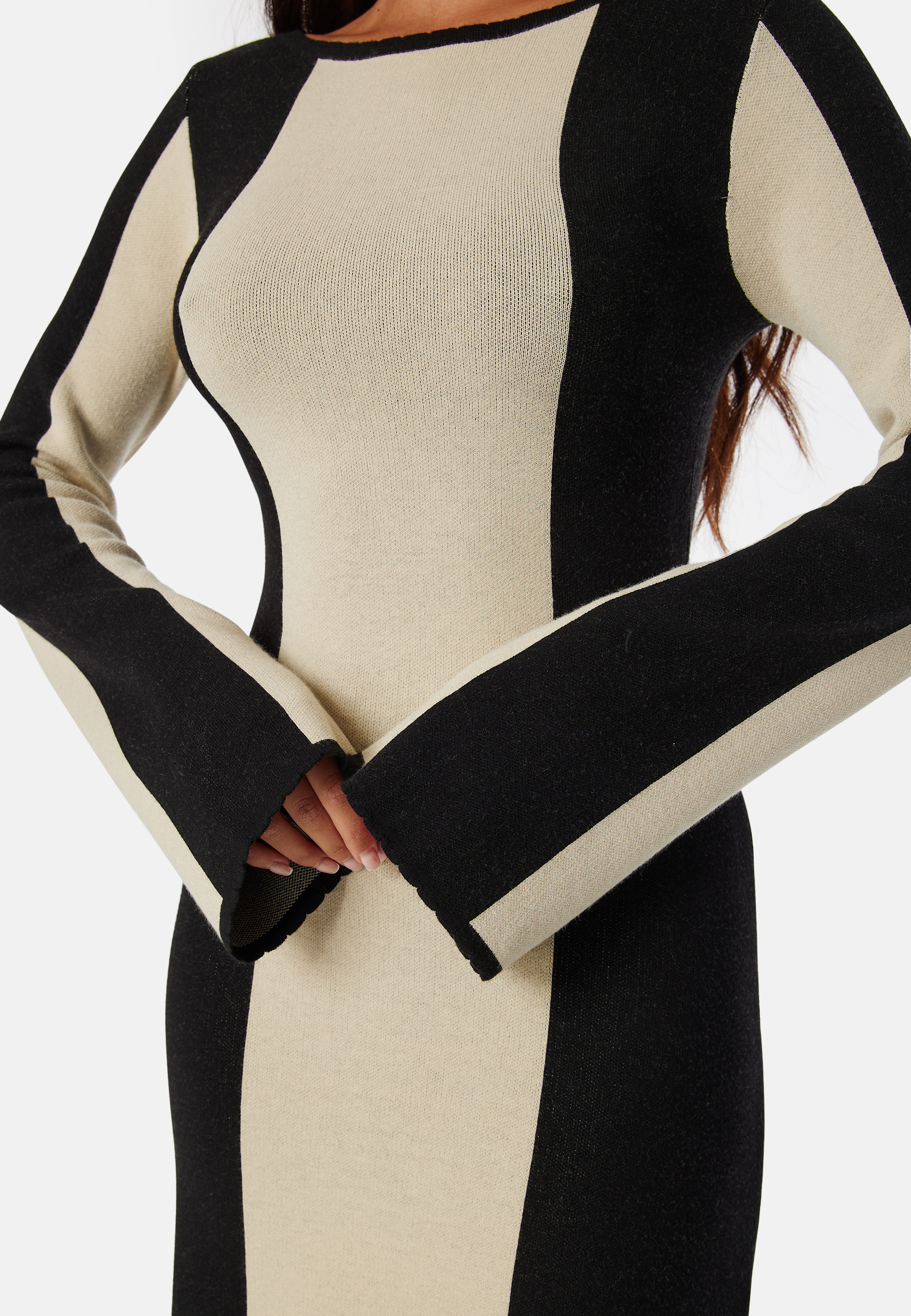 Long Sleeve Knitted Dress 2