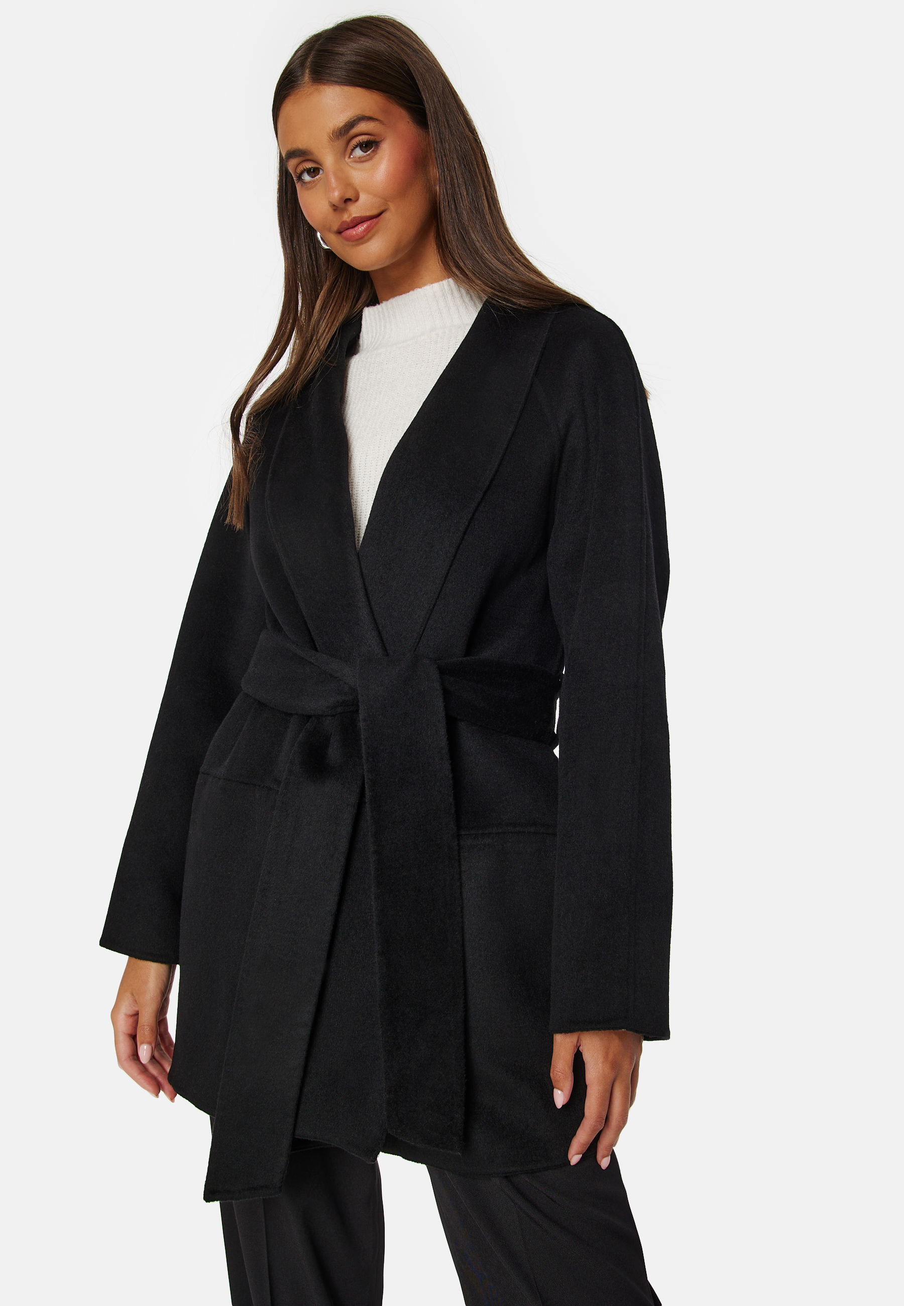 Lilah Belted Wool Coat