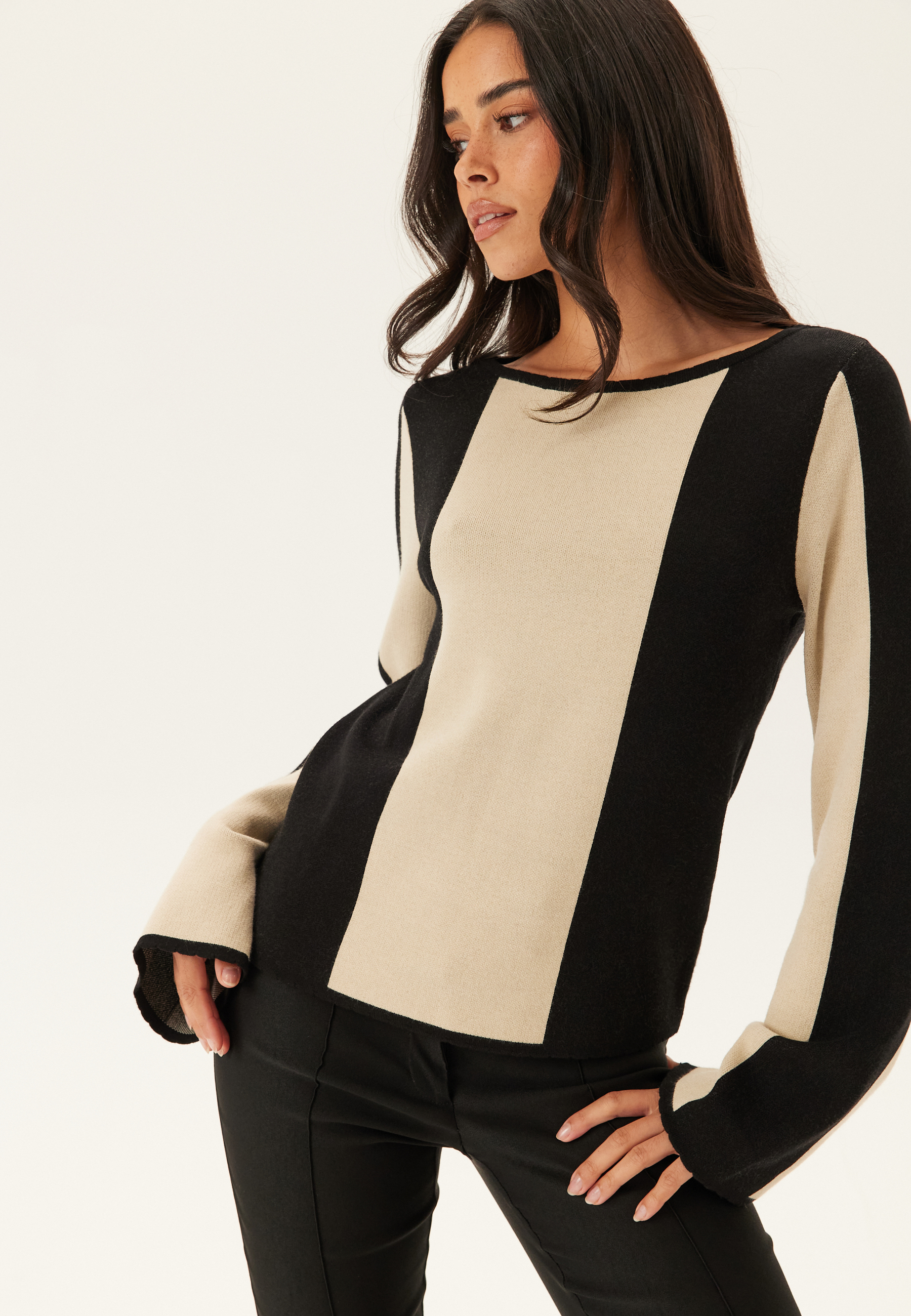 Block Knitted Sweater