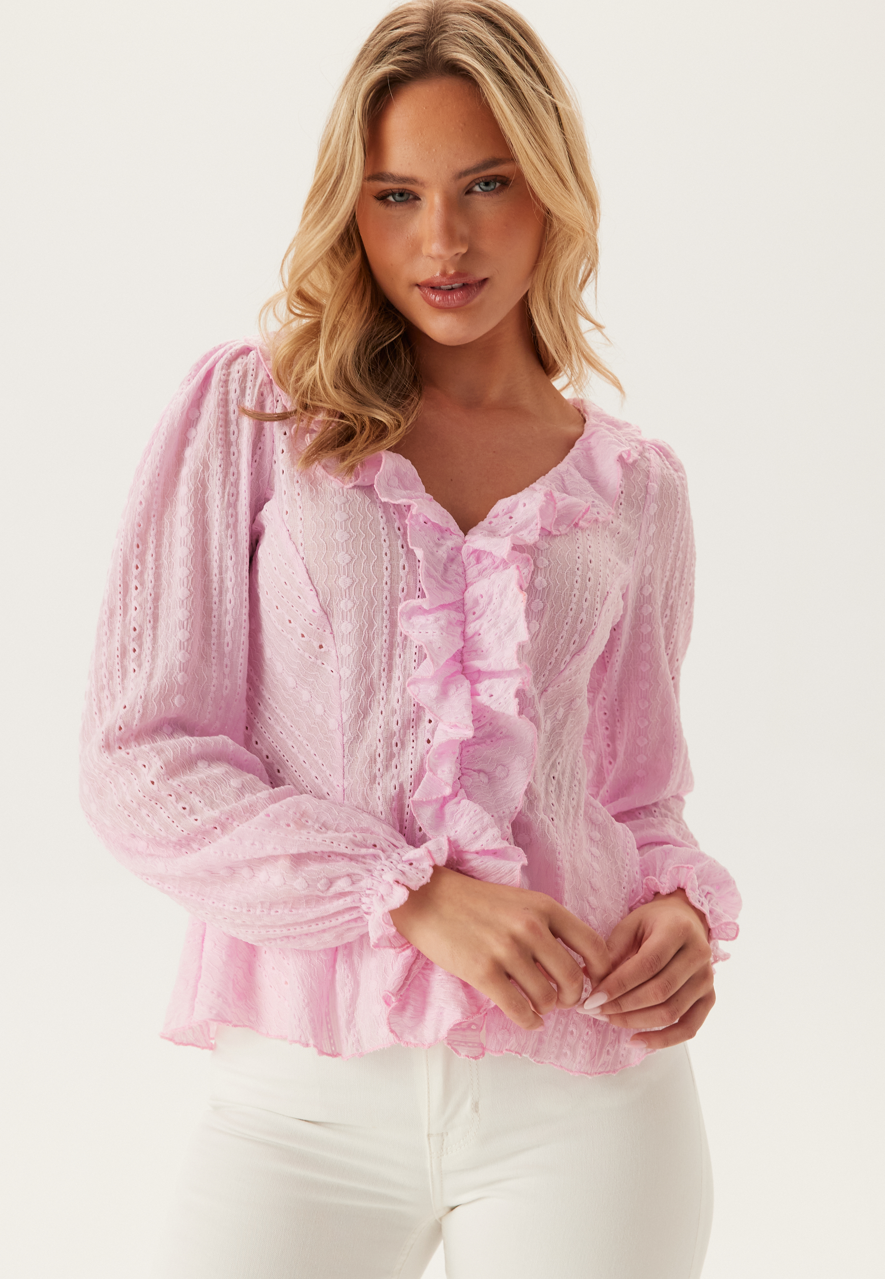 Broderie Anglaise Frill Blouse 2