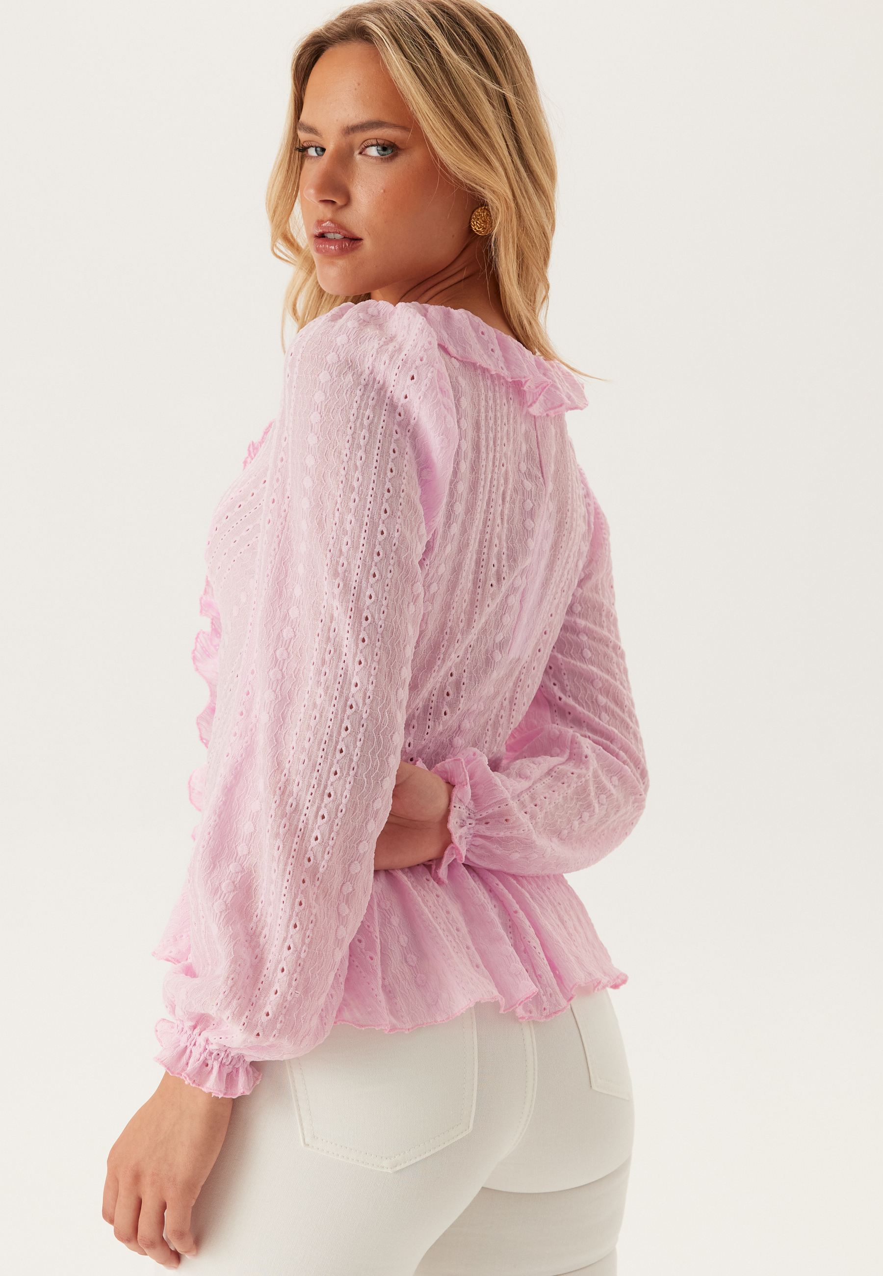 Broderie Anglaise Frill Blouse 3