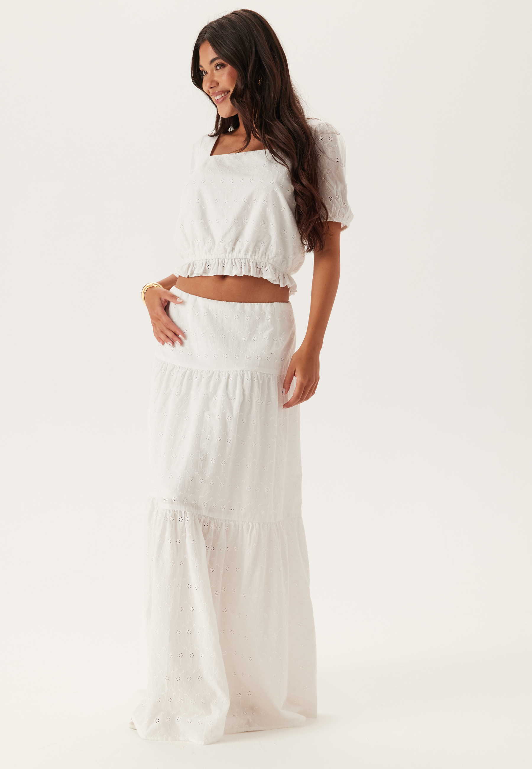 Broderie Anglaise Short Sleeve  Blouse 3