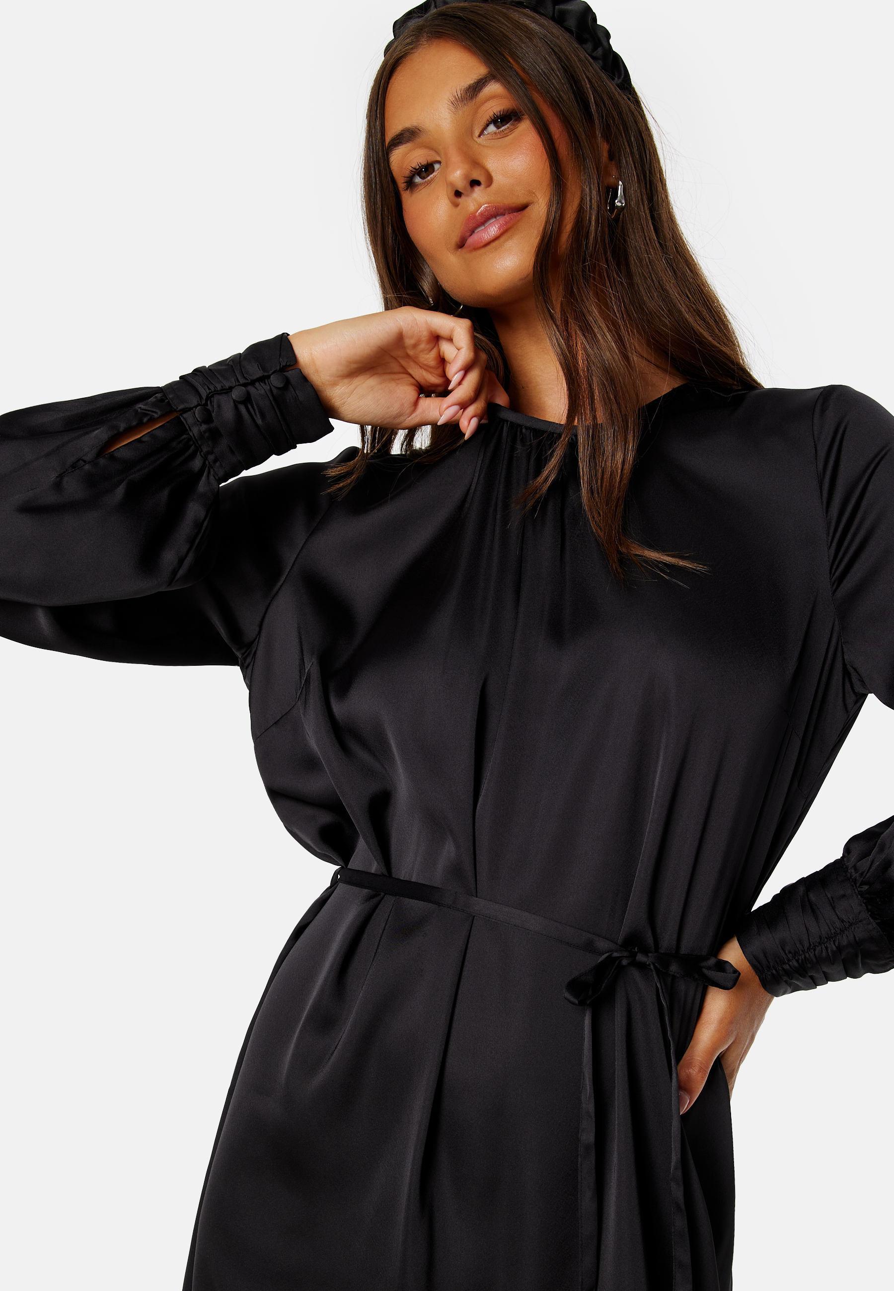 Catalina Structured Satin Dress 3