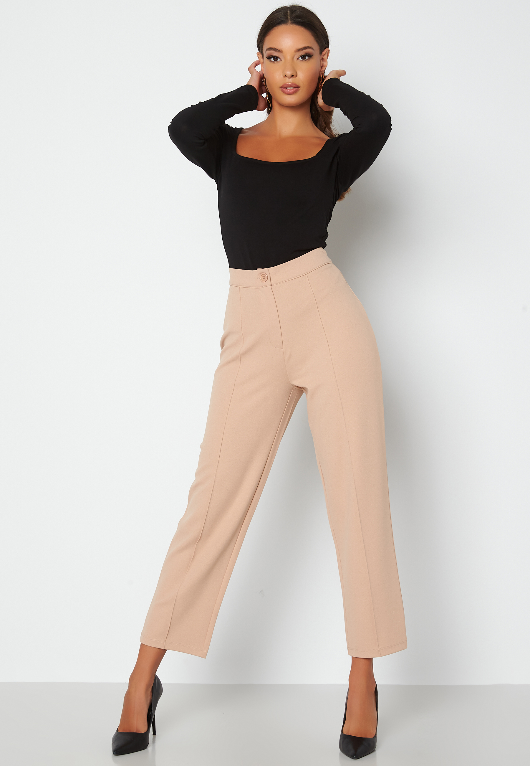 Square Neck Long Sleeve Top 2