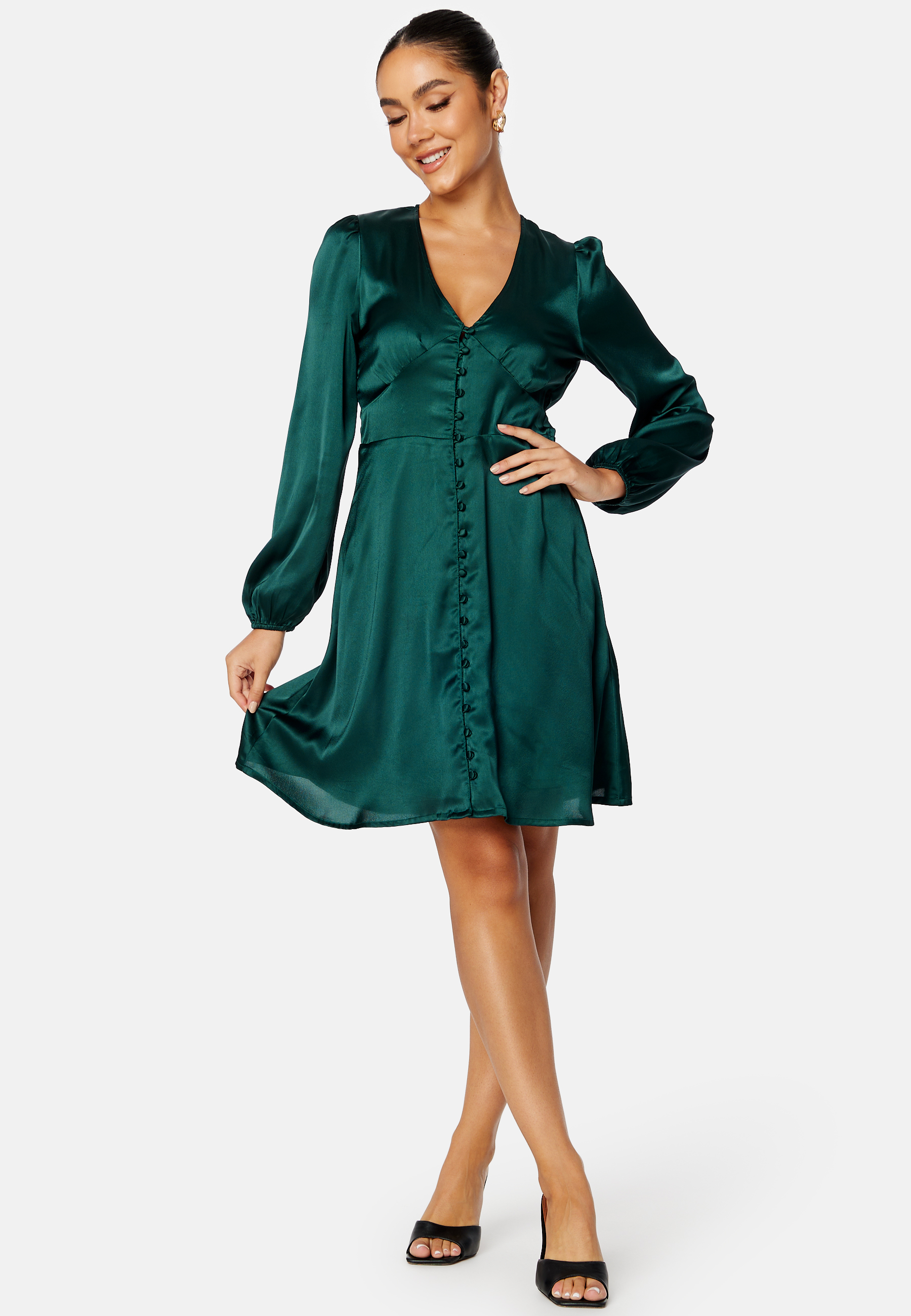 Elliana satin dress 4