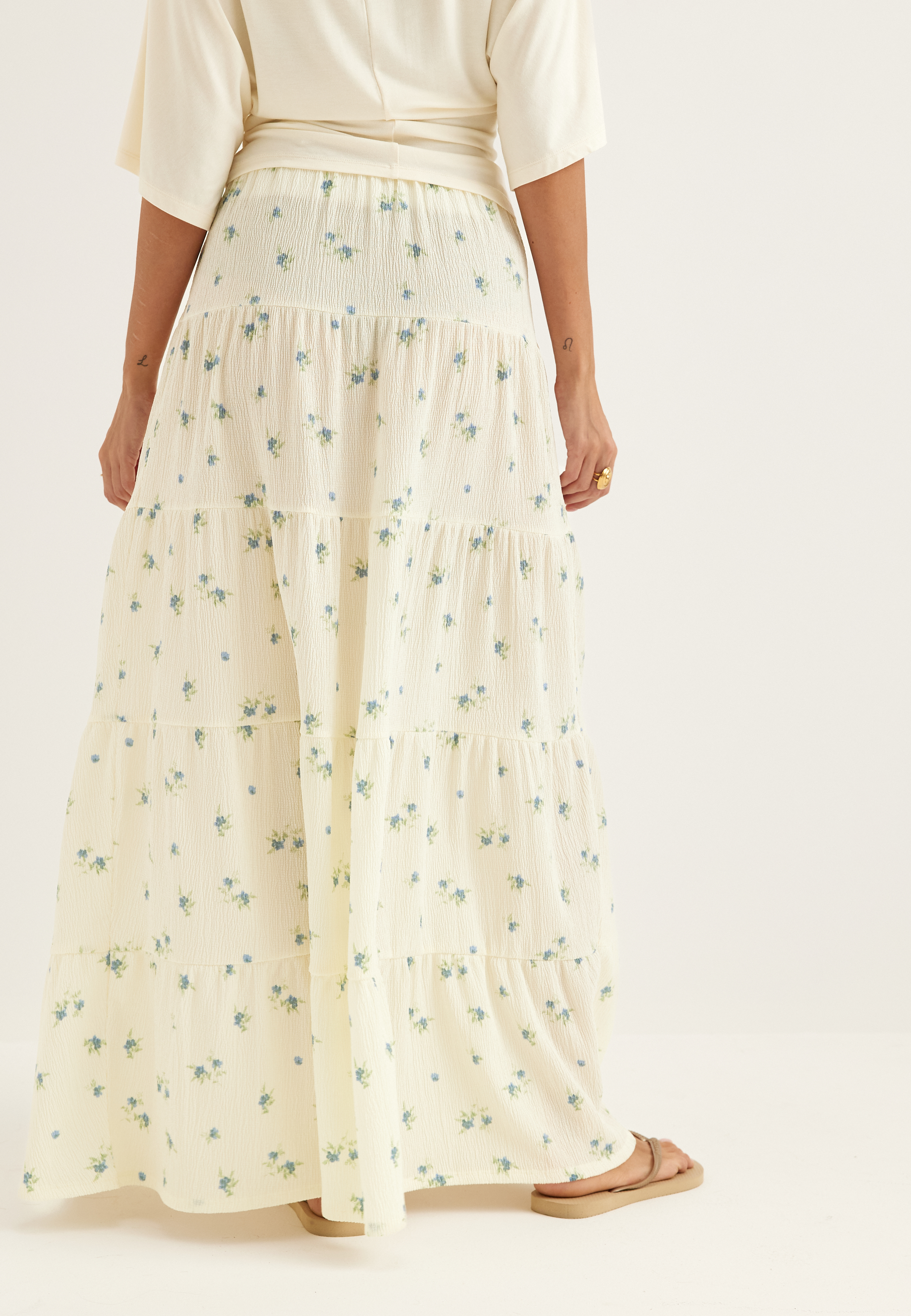 Flounce Maxi Skirt 4