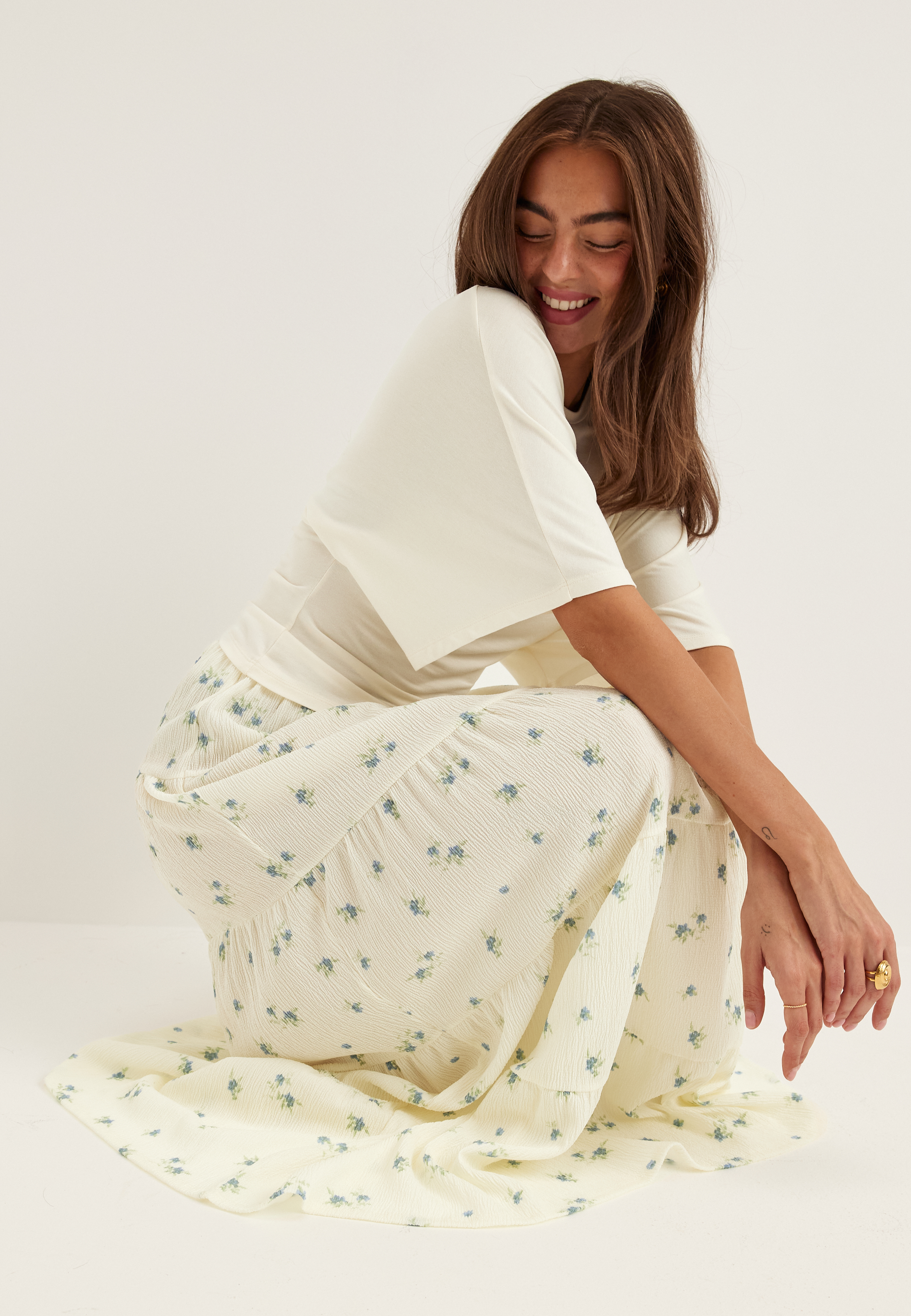 Flounce Maxi Skirt 5