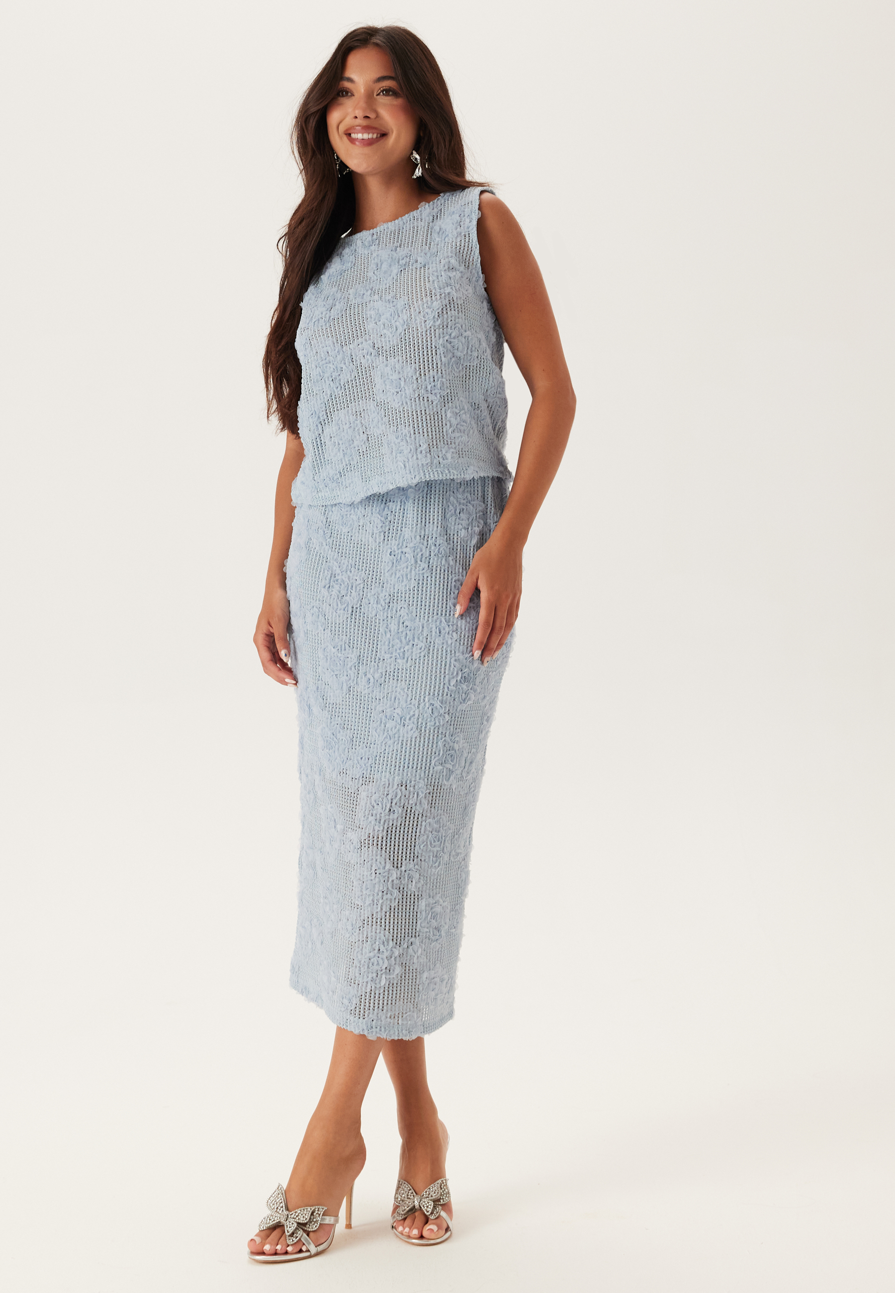 Flower Mesh Skirt