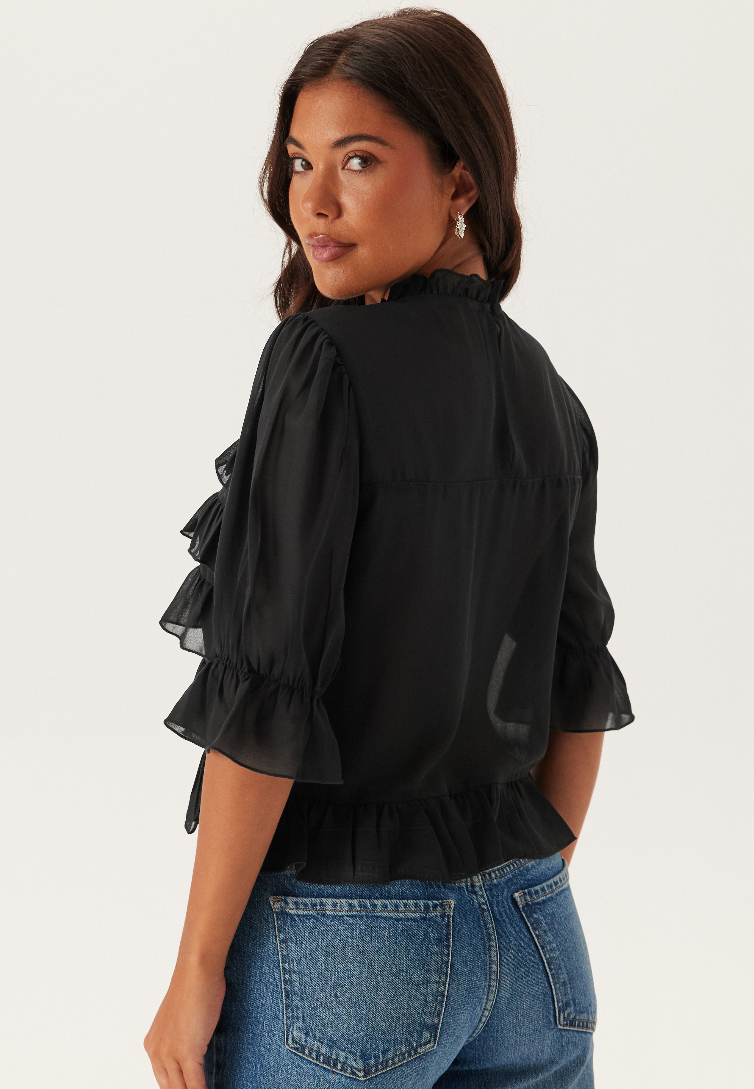 Frill Short Sleeve Blouse 2