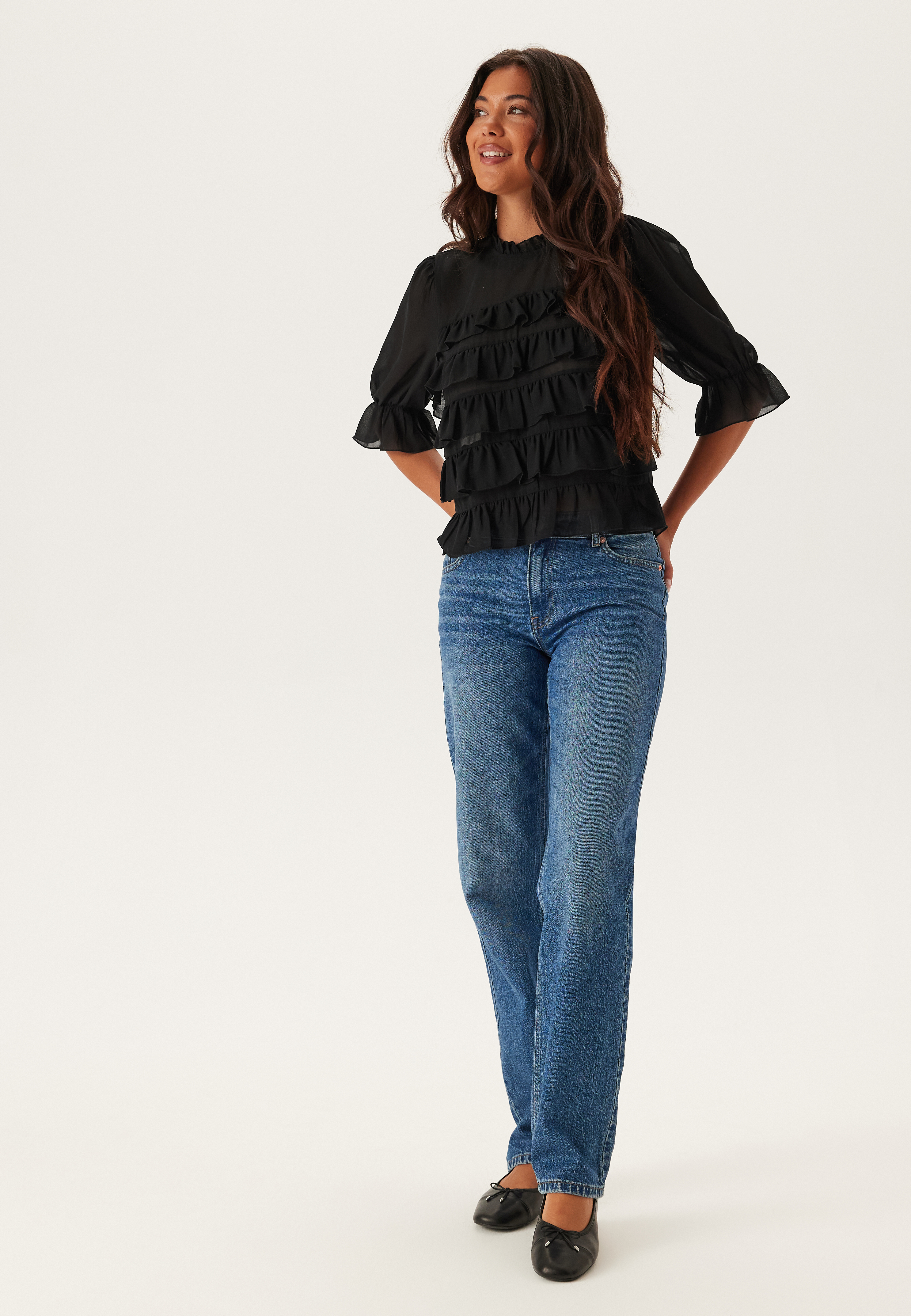Frill Short Sleeve Blouse 3