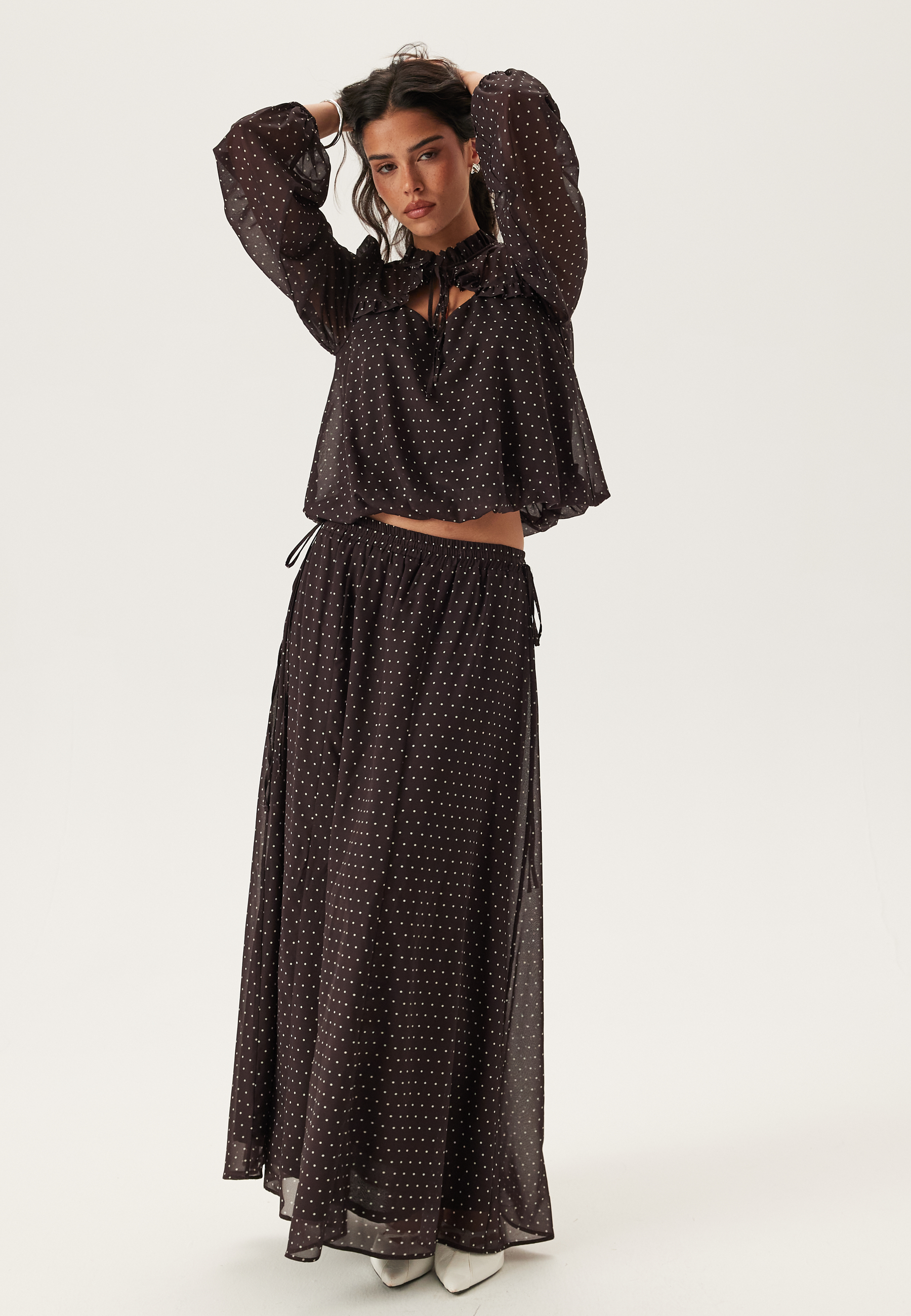 Frill Tie Blouse 3