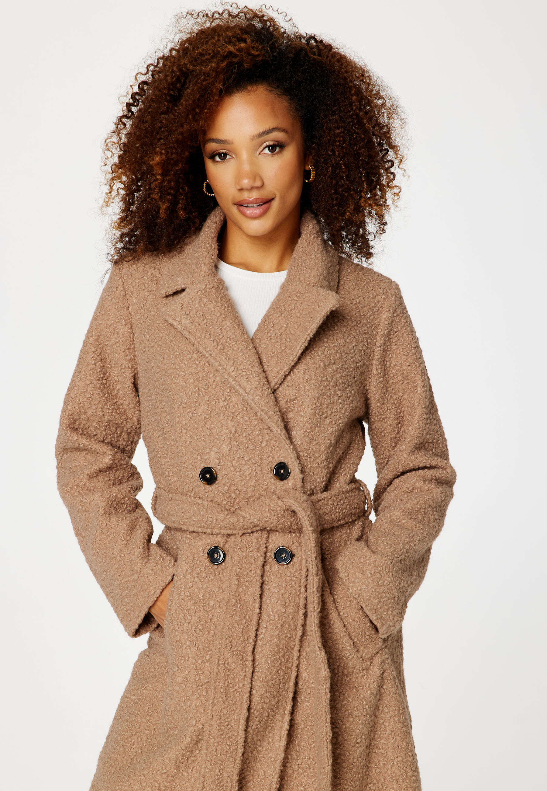 Gestina Bouclé Coat 5