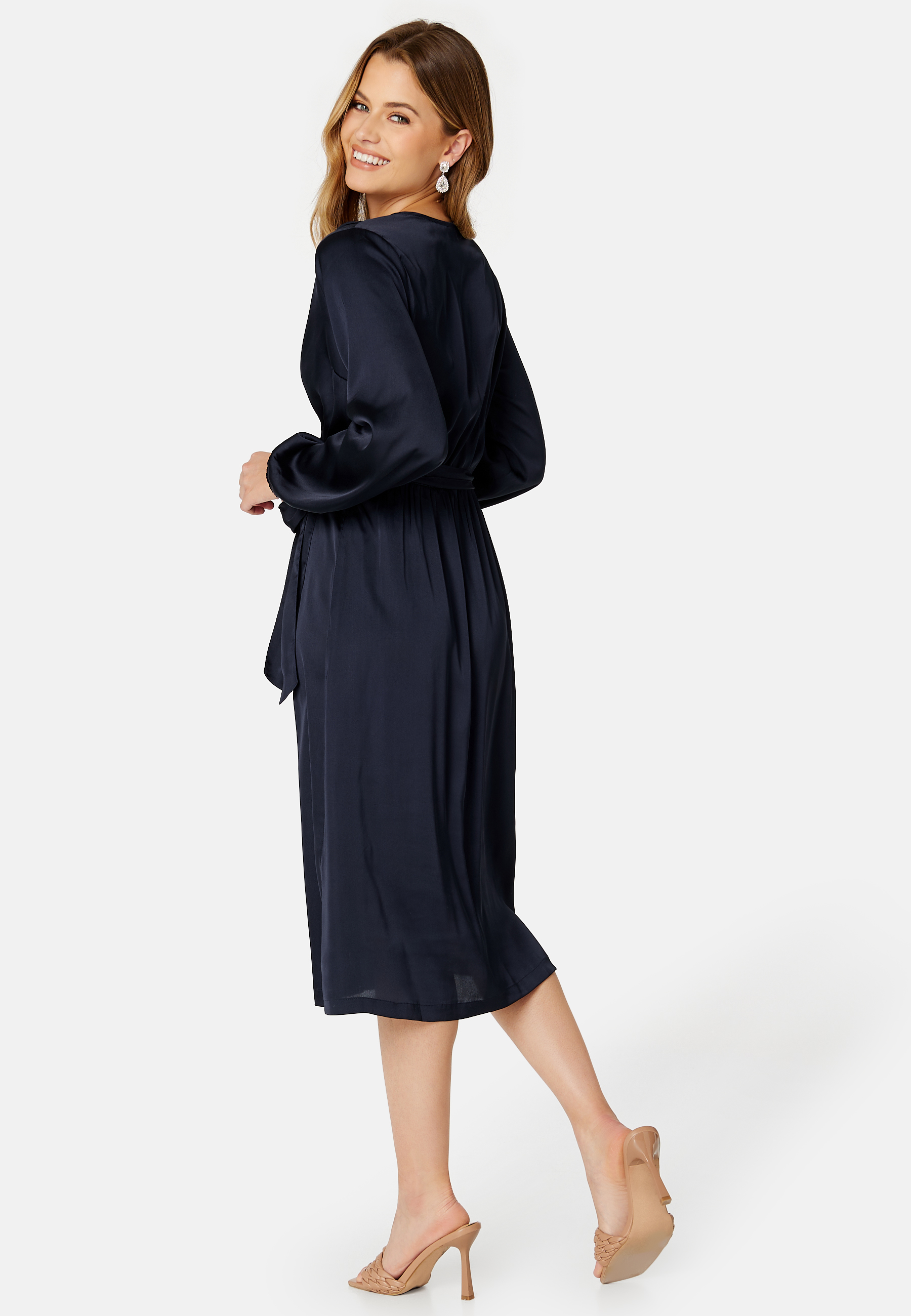Gisele Satin Midi Dress 2