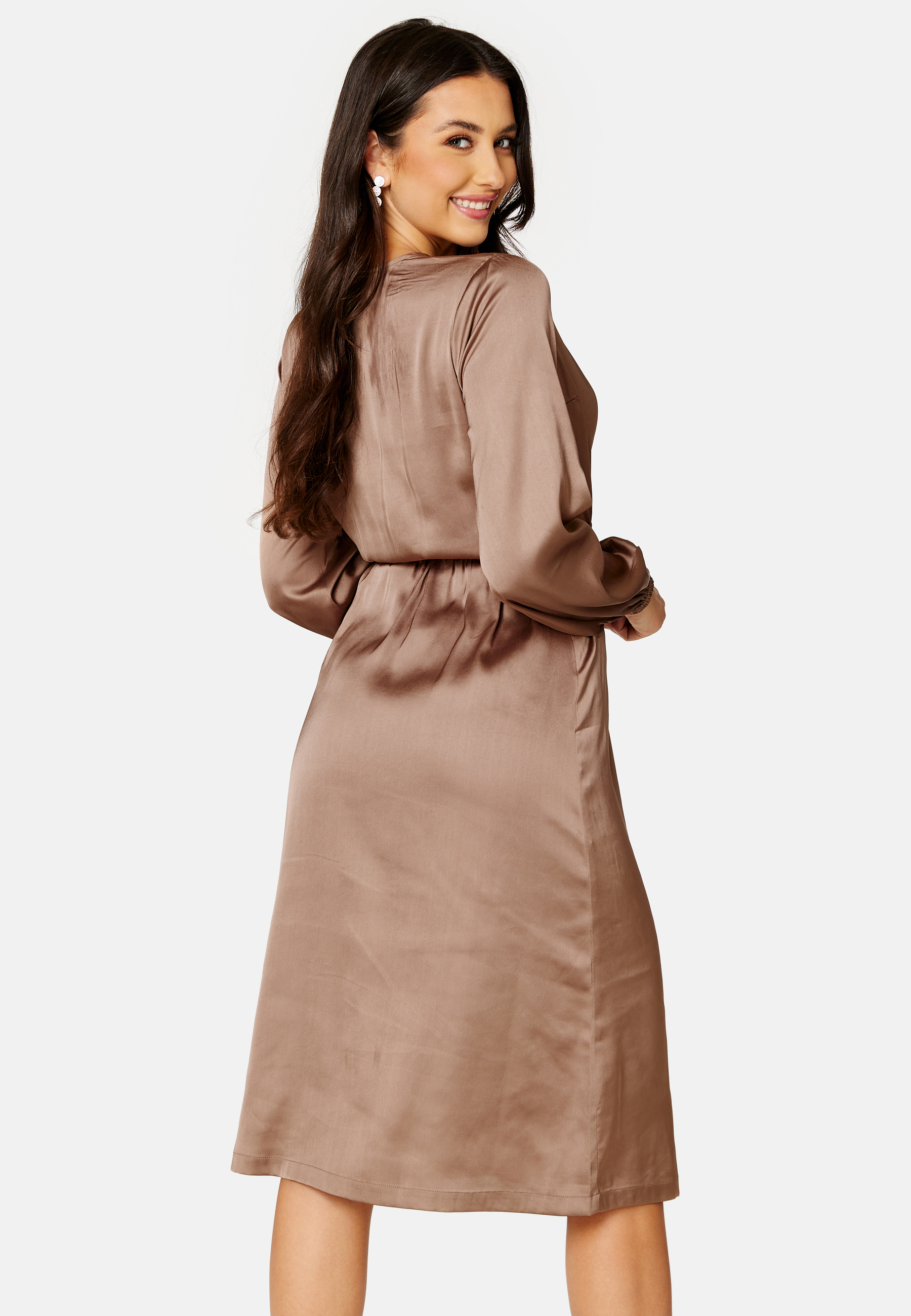 Gisele Satin Midi Dress 6