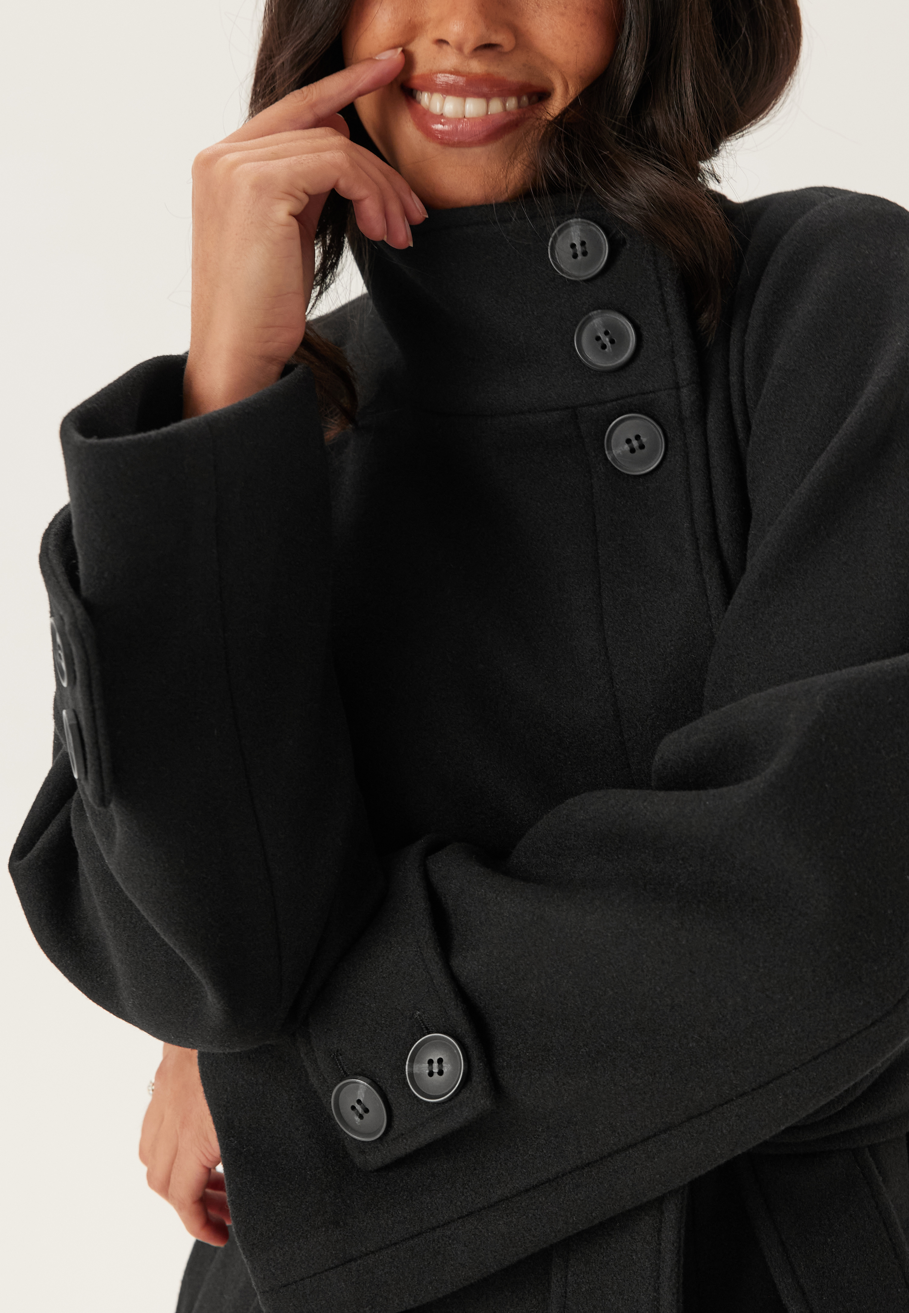 High Neck Midi Coat 3