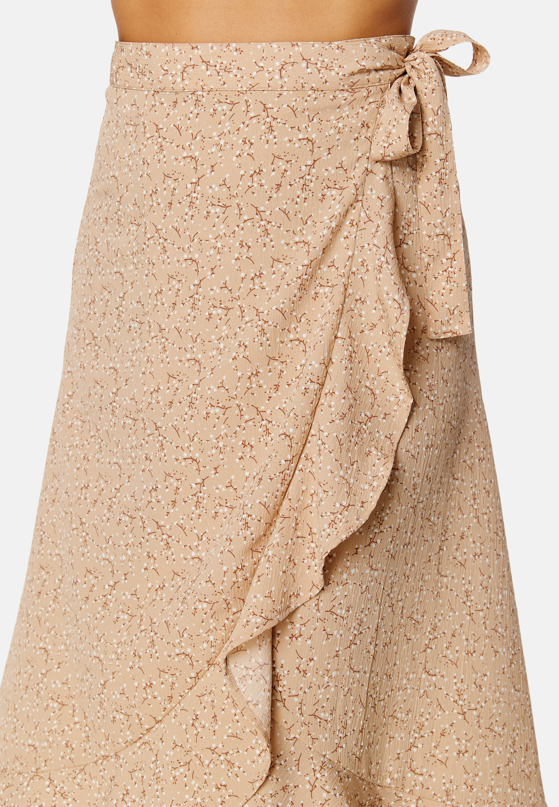Flounce Midi Wrap Skirt 3