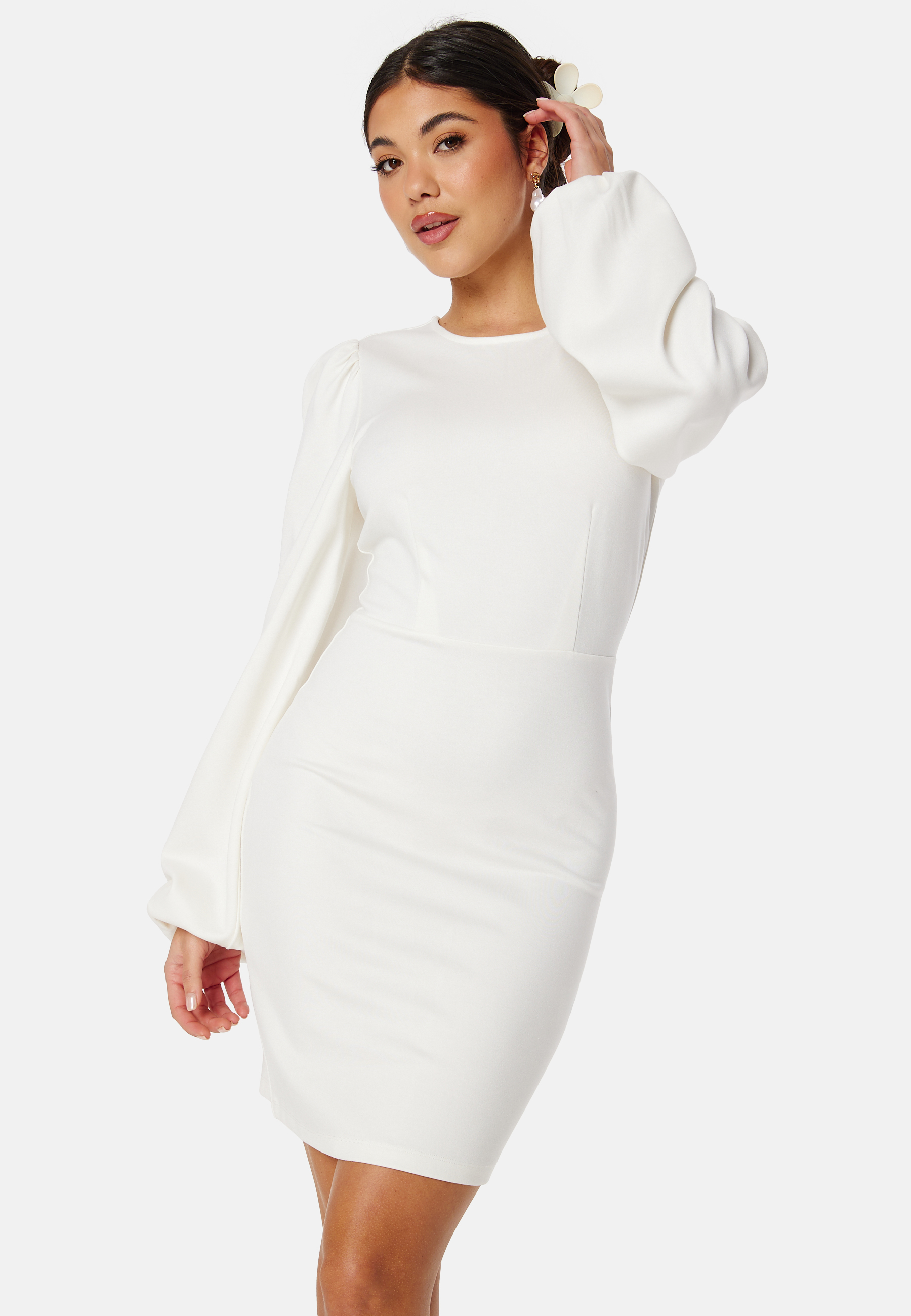 Balloon Sleeve Short Dress 3