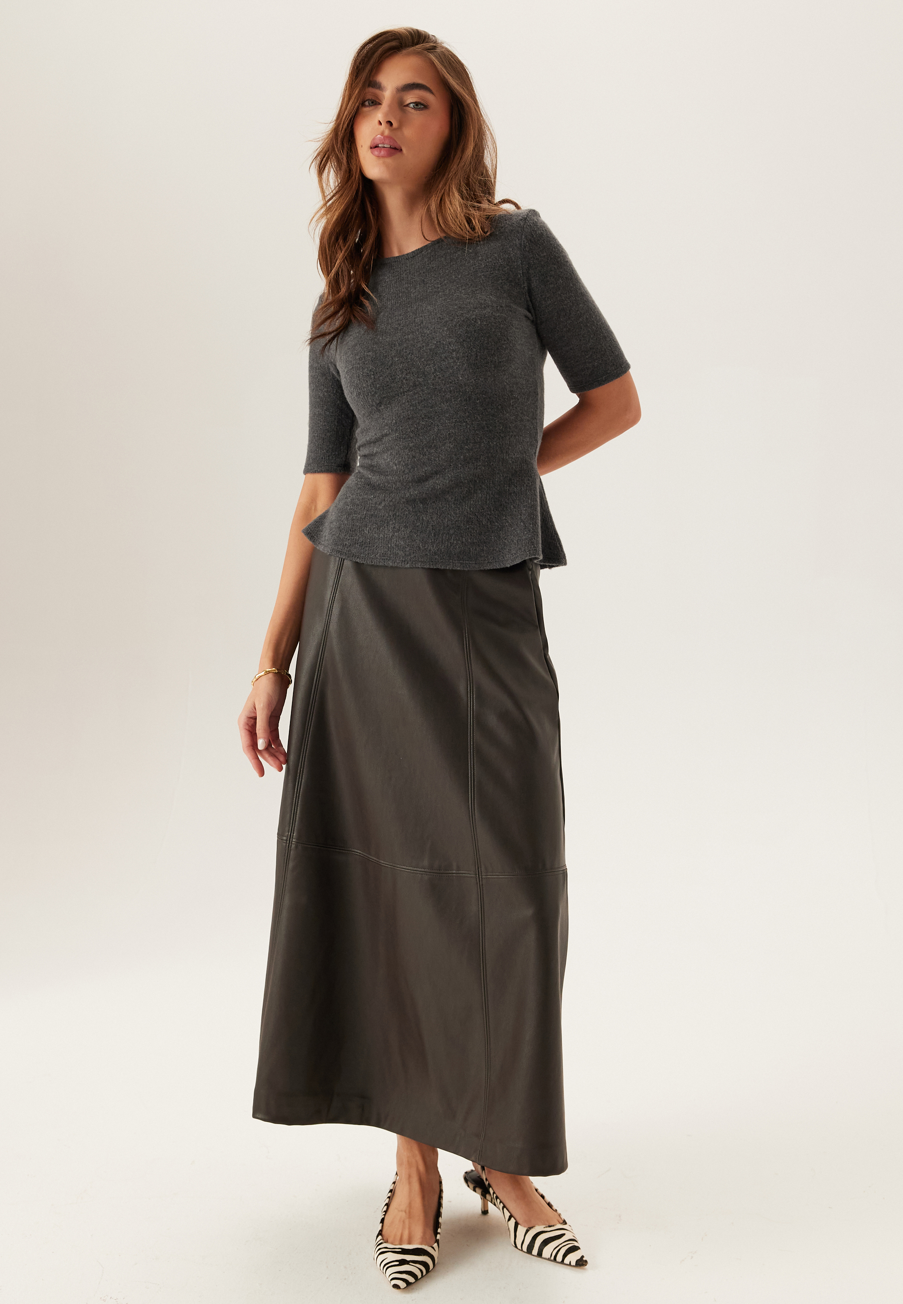 Knitted Peplum Top 3