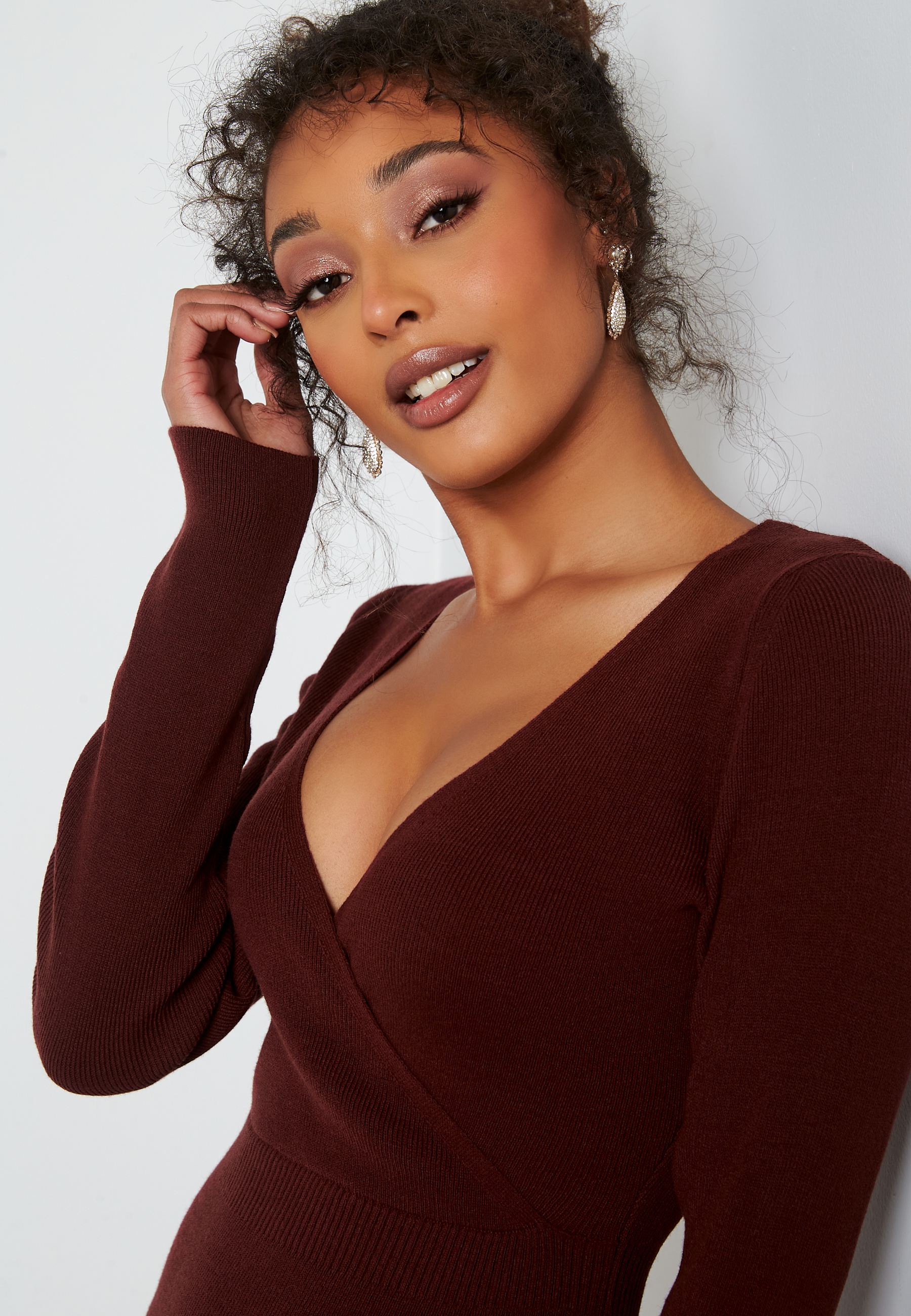 Lima knitted wrap dress 3