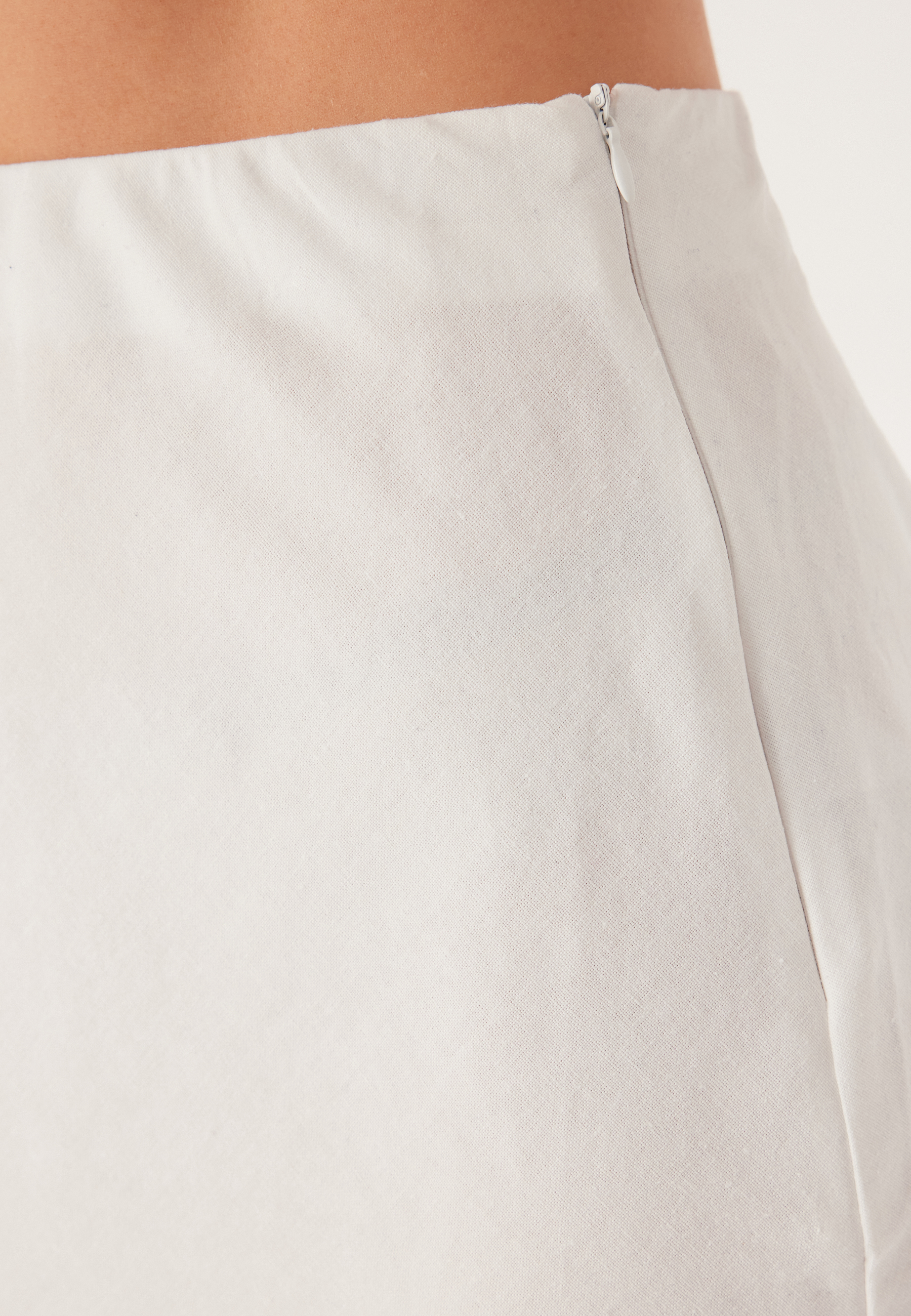 Linen Blend Maxi Skirt 2