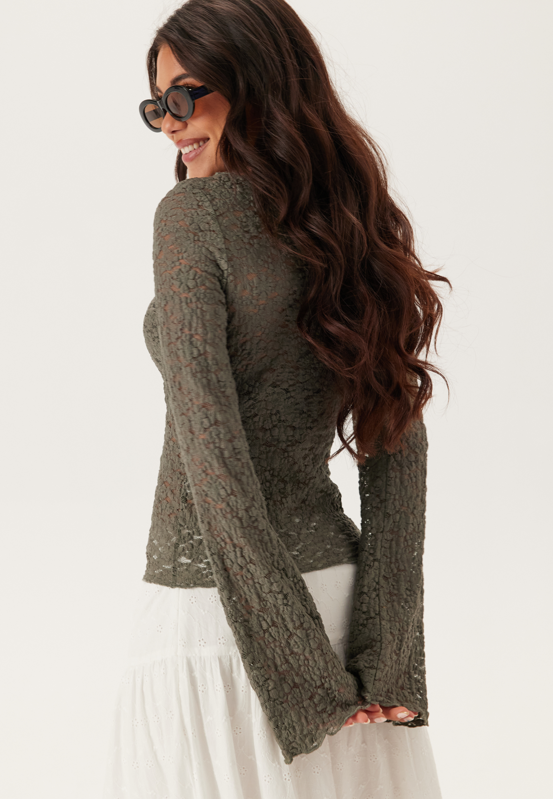 Long Sleeve Lace Top 2