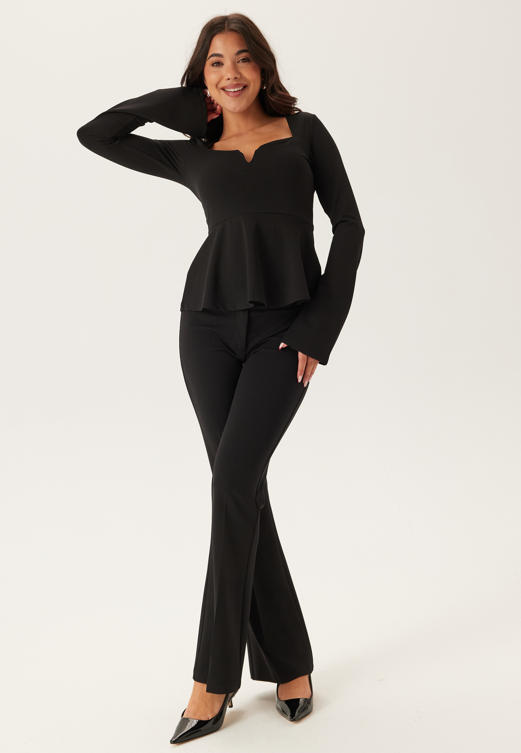 Long Sleeve Peplum Top 3