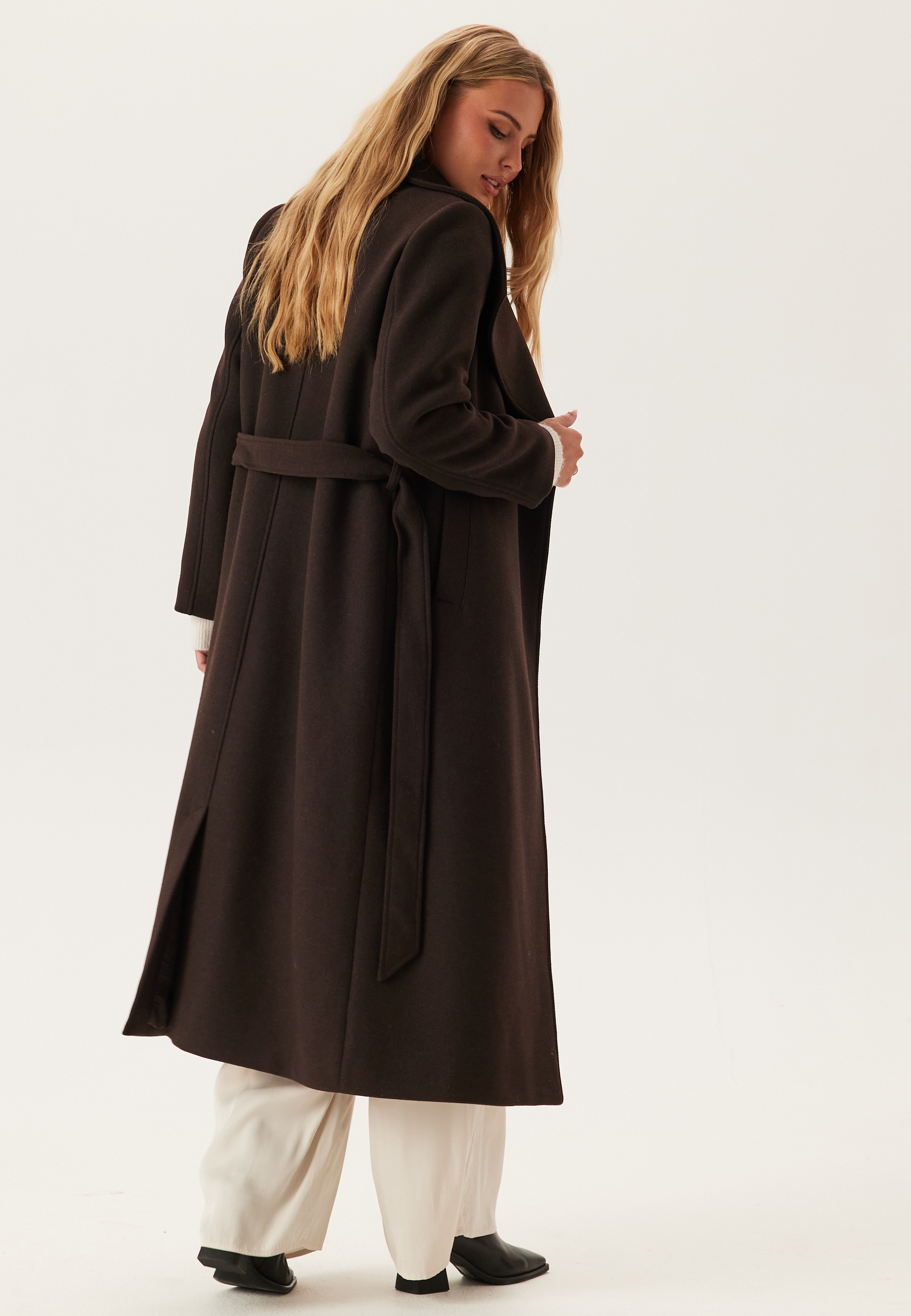 Long Wool Blend Coat 2