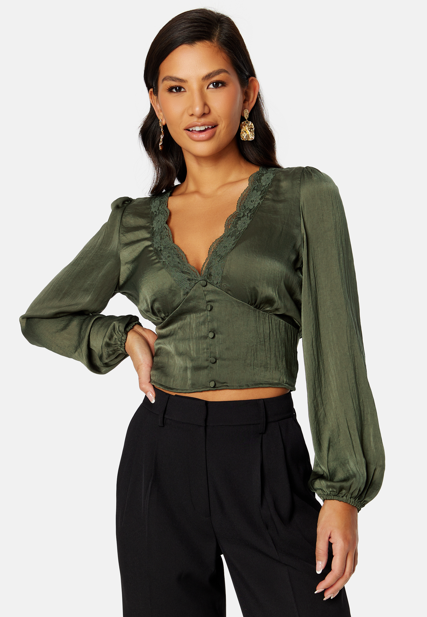 Lucinda satin blouse