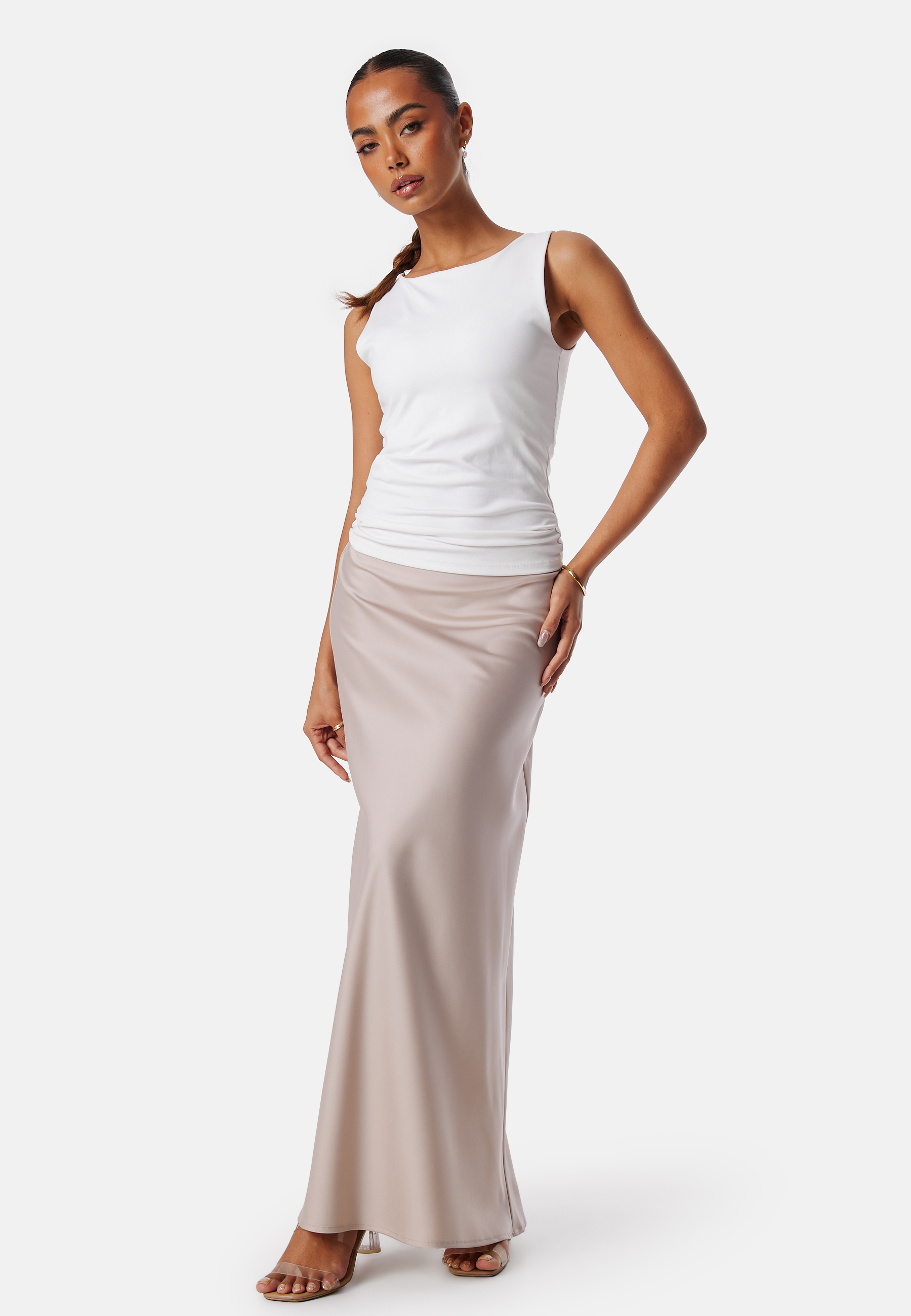 Demi Maxi Satin Skirt