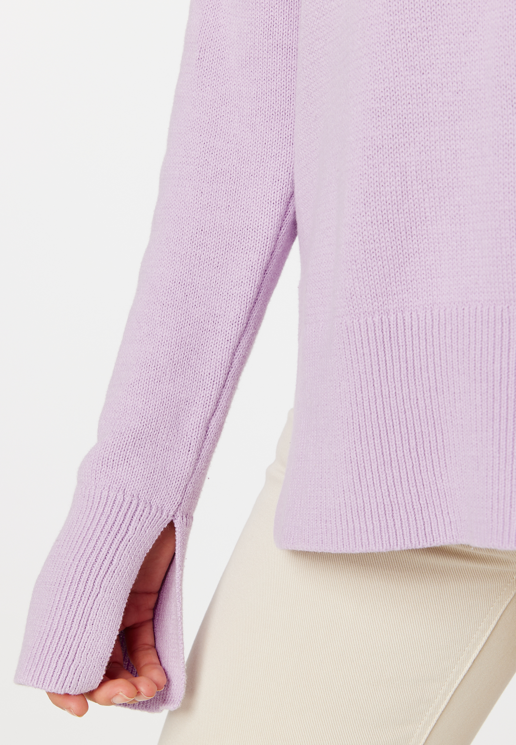 Maya v-neck slit sweater 3