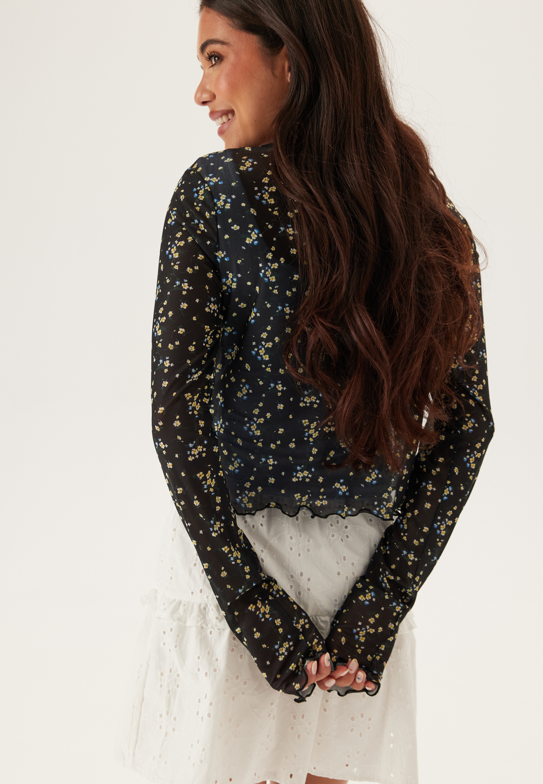 Mesh Cardigan Top 2