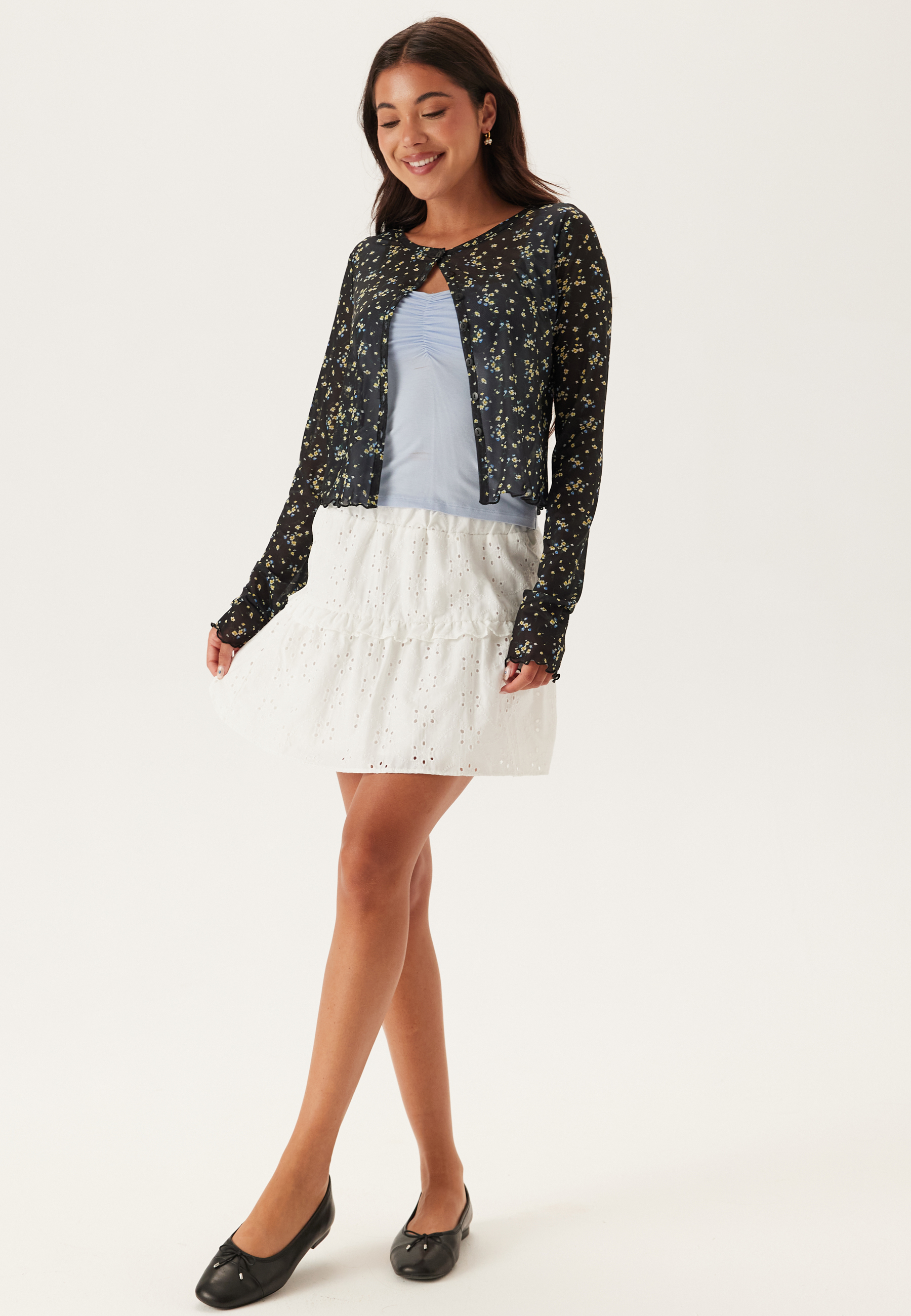 Mesh Cardigan Top 4