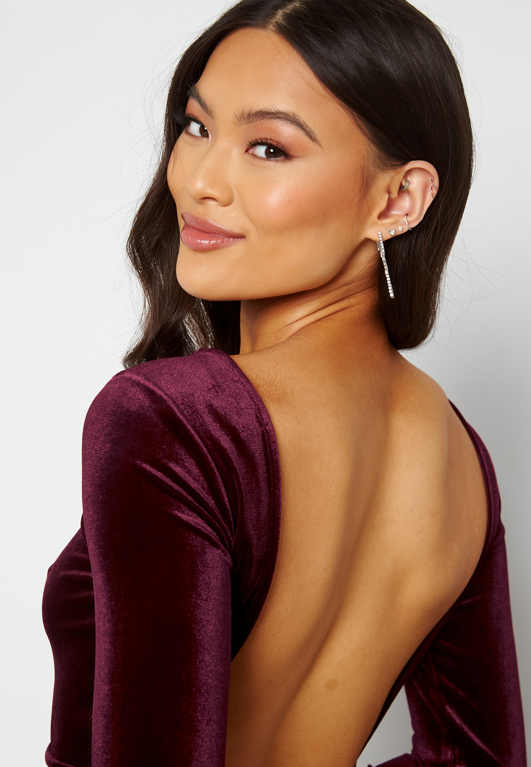 Nemue Velvet Heartshape Back Dress 3