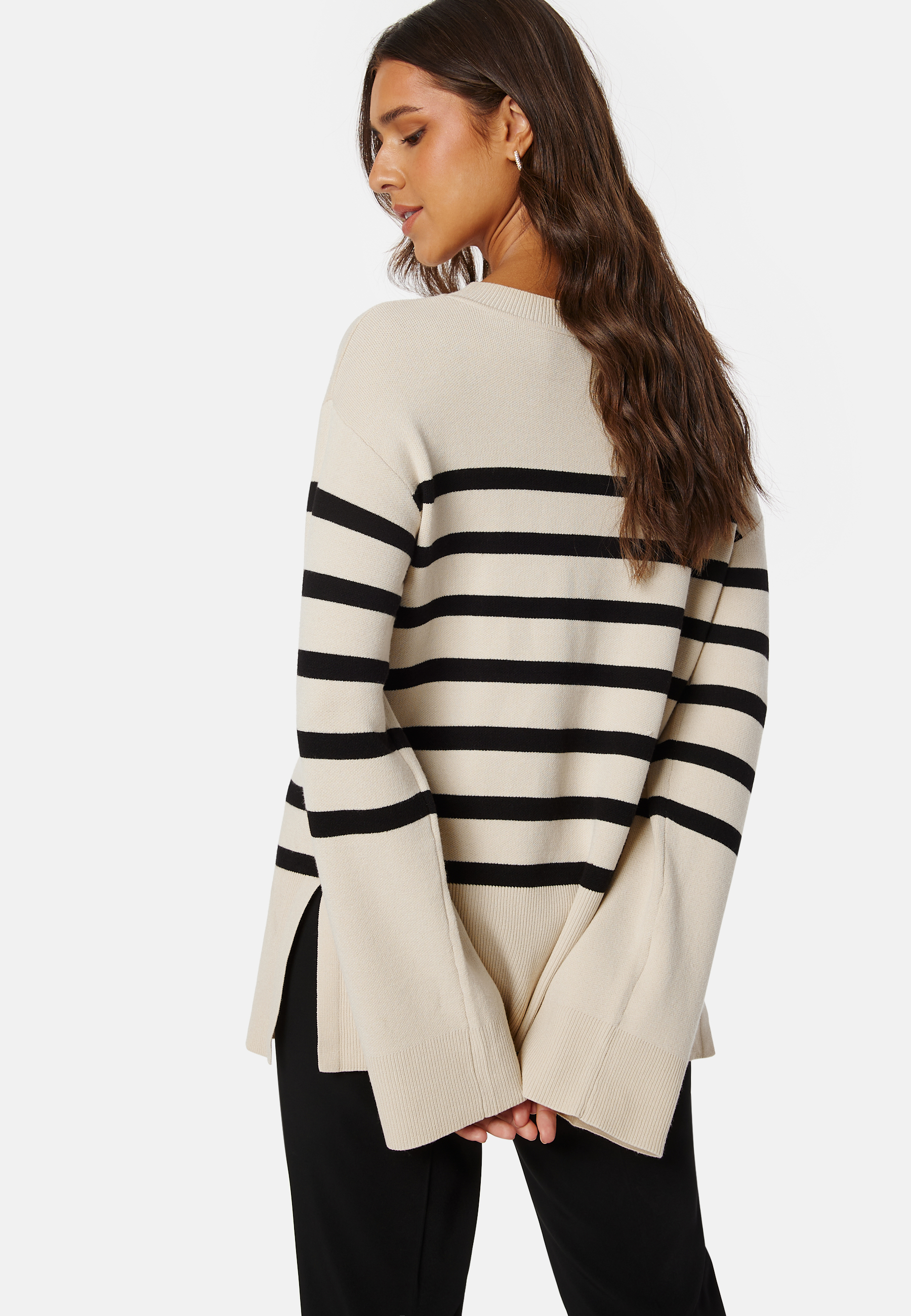 Oversized Striped Knitted Sweater 2