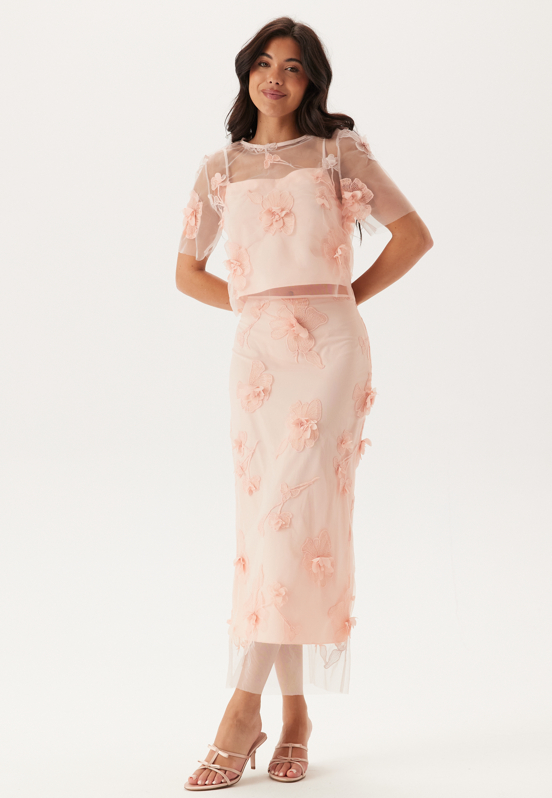 3D Floral T-shirt Blouse 2